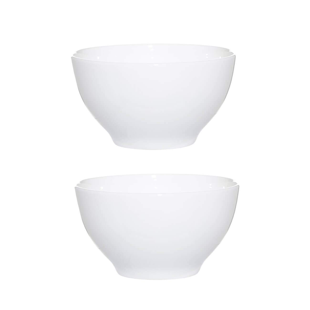 Bowl, 12x6 cm, 2 pieces, porcelain F, white, Ideal white