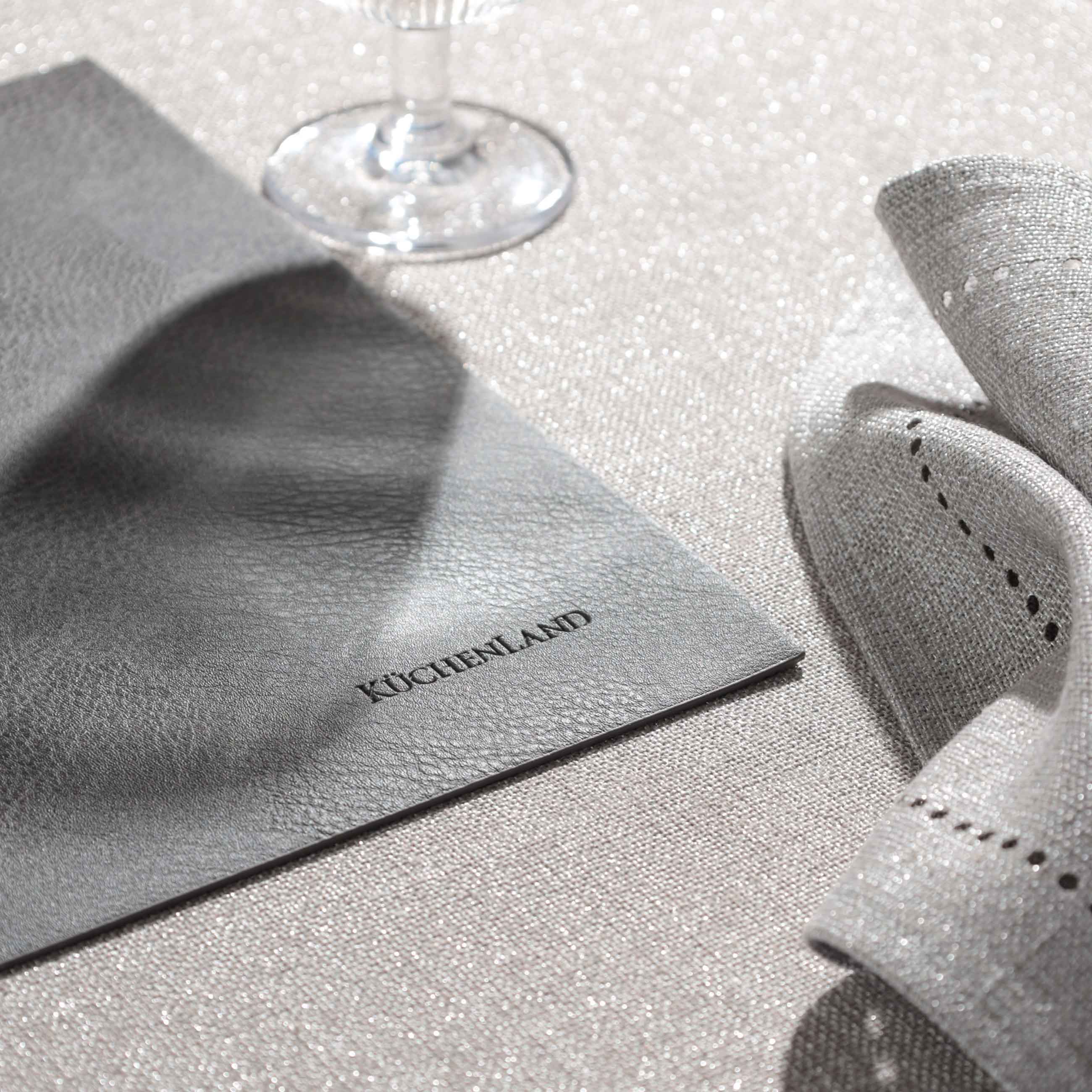 Napkin for appliances, 30x45 cm, PVC, rectangular, dark gray, Rock