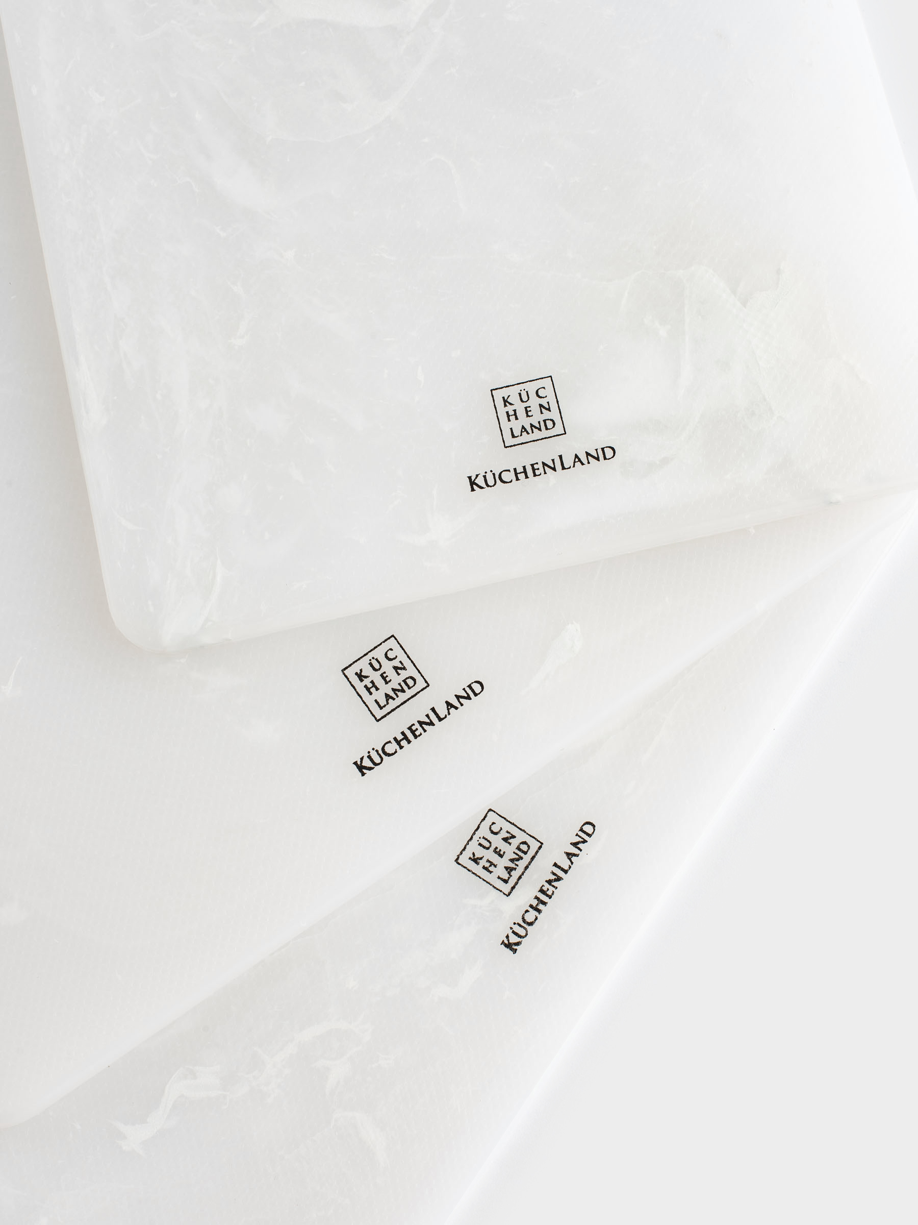 Cutting boards set, 25/30/35 cm, 3 pcs, rectangular, plastic, white, Maniera, image-4