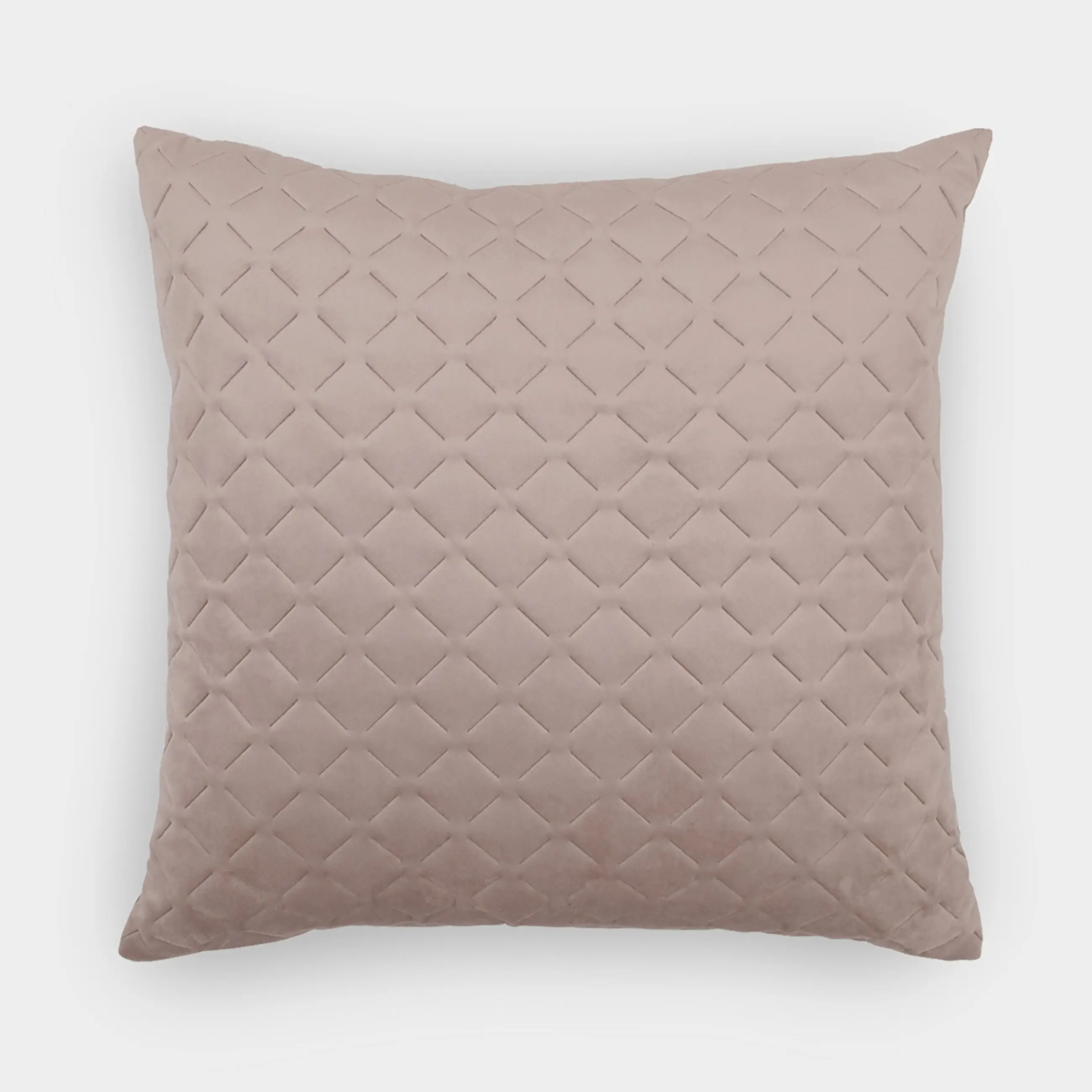 Decorative pillow, 45x45, quilted, corduroy, lilac, Rhombuses, Sewing