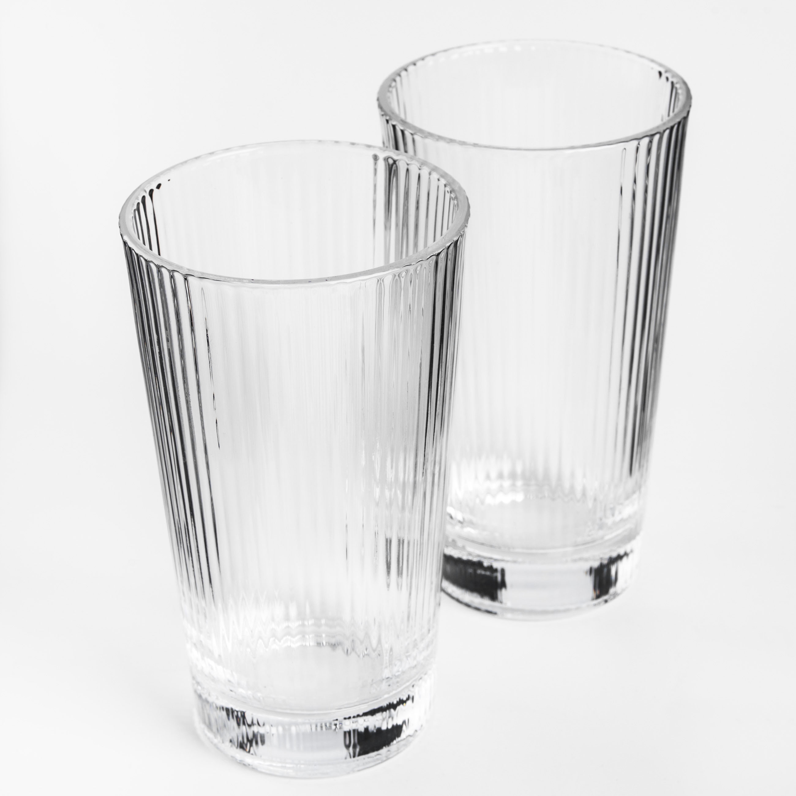 Glass, 14 cm, 400 ml, 2 pcs, glass R, Ribby