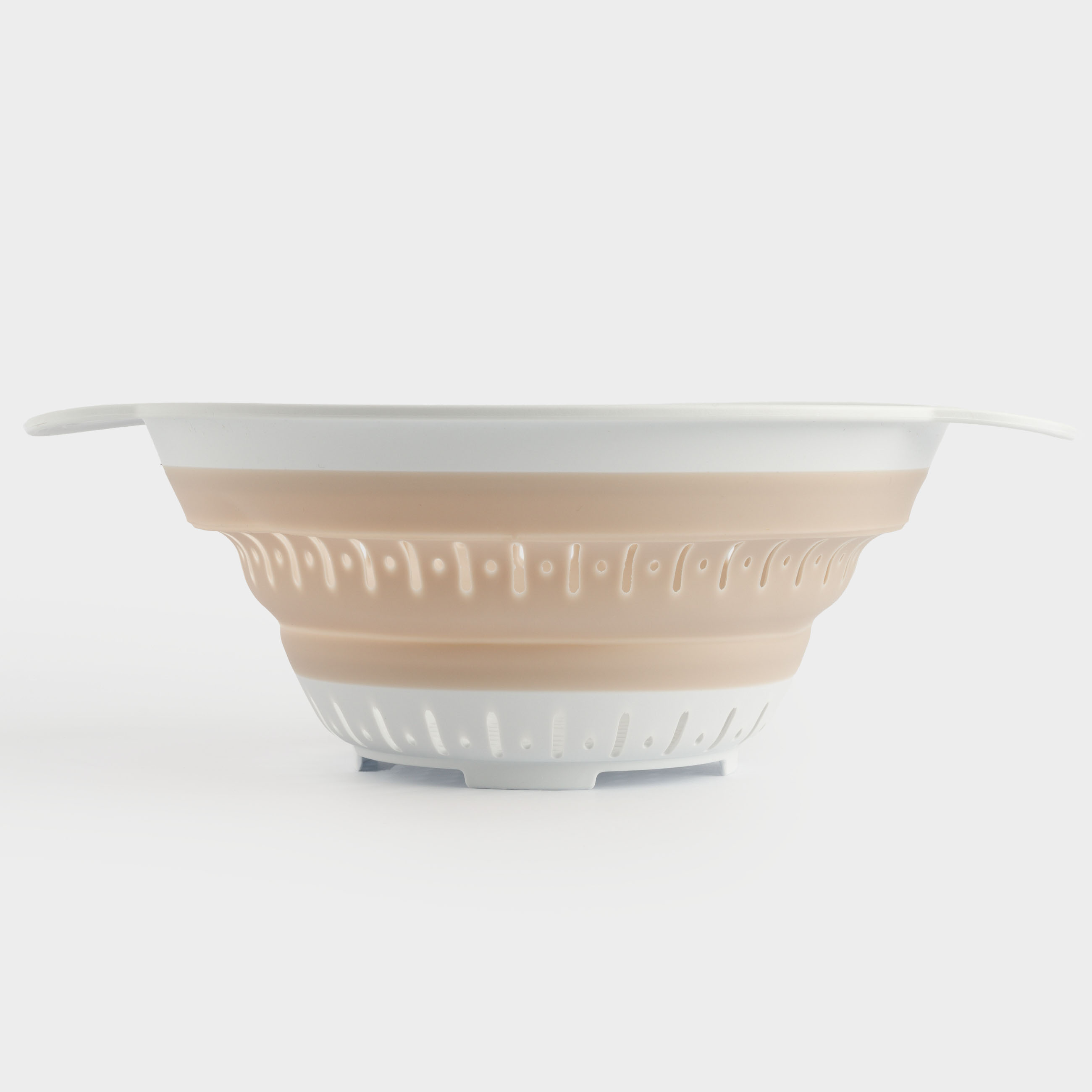 Colander, 20 cm, foldable, plastic / rubber, round, beige, Foldaway, image-1