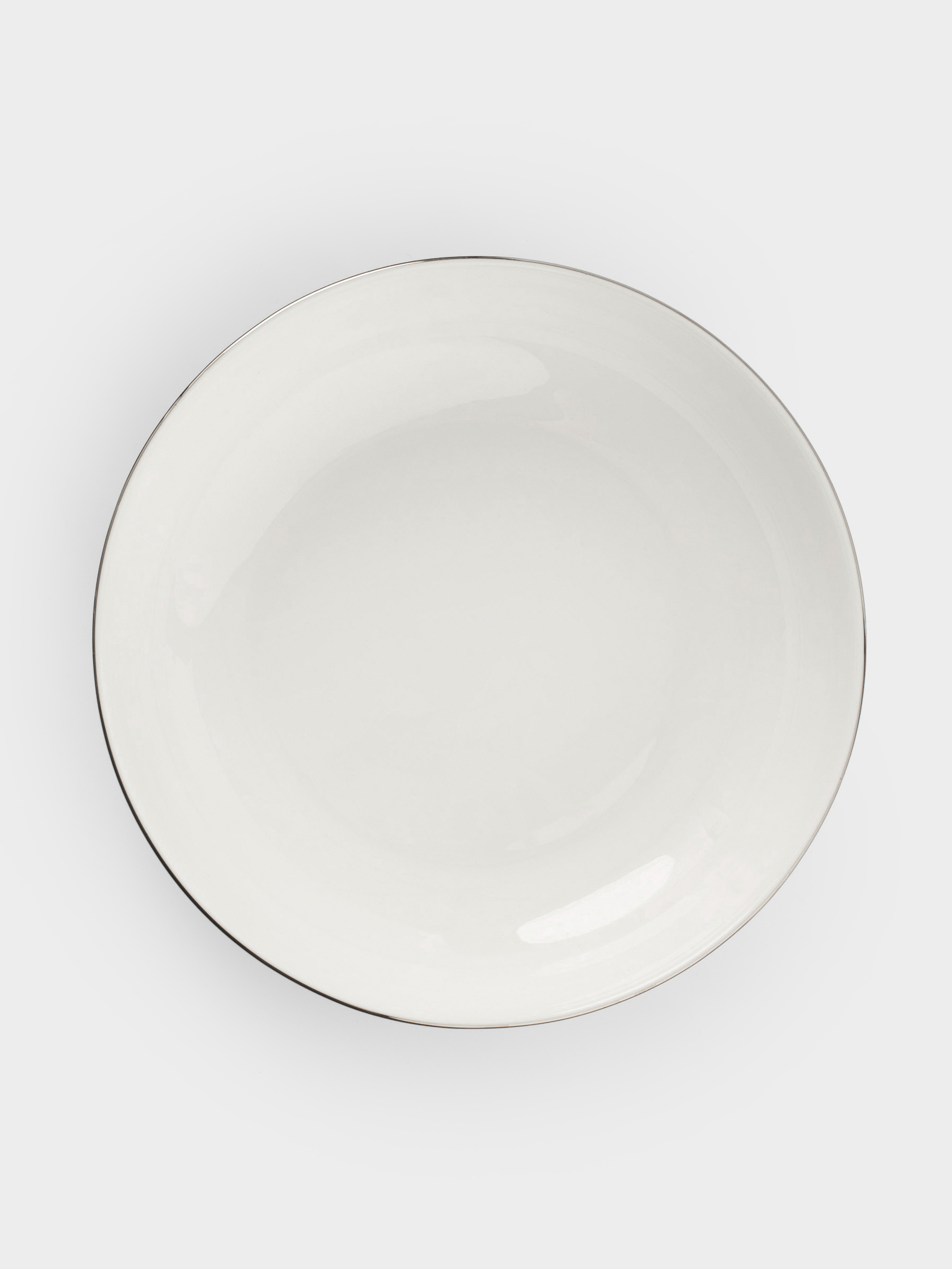 Soup plate, 20x4 cm, 2 pieces, porcelain F, white, Ideal silver, image-3