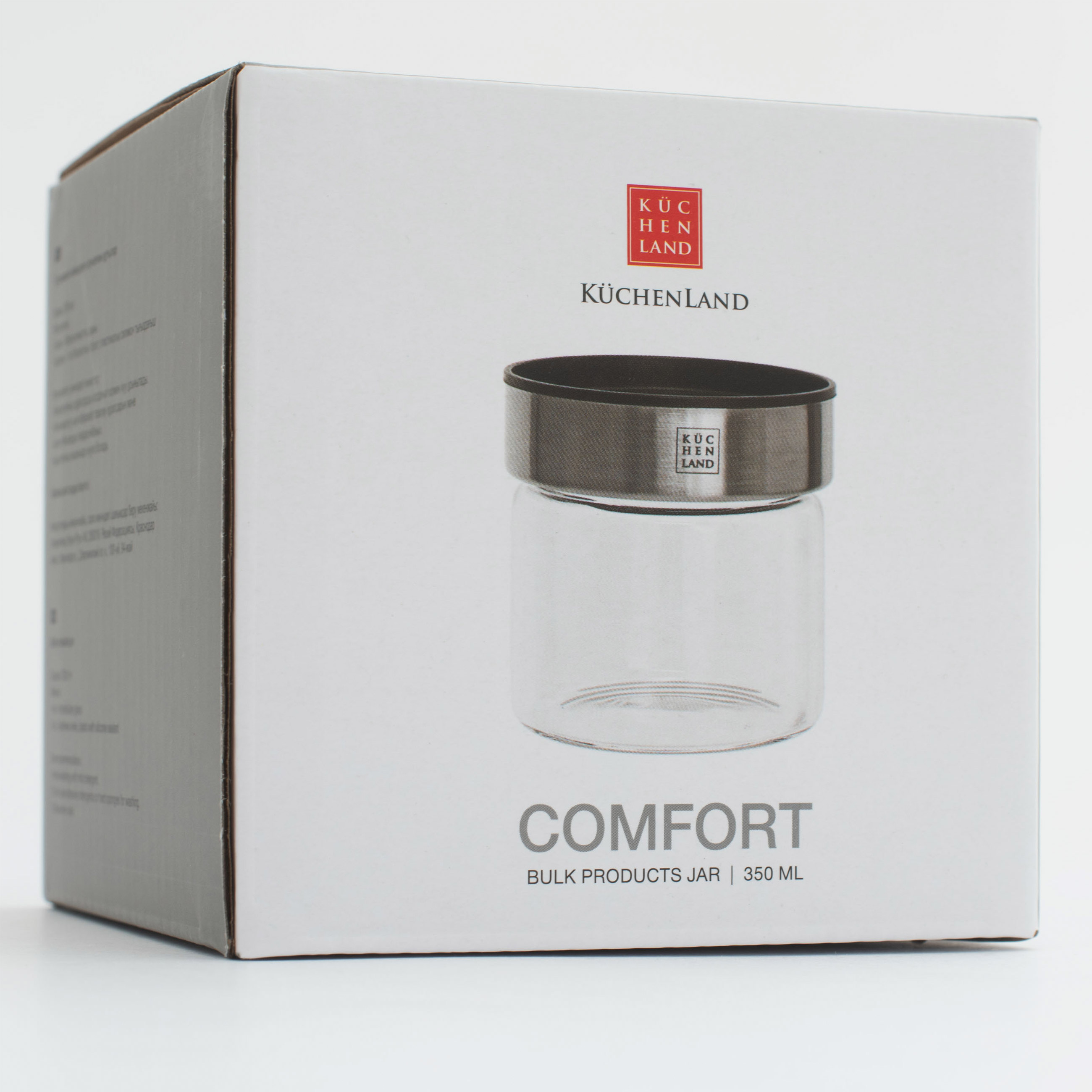 Food jar, 400 ml, glass B/plastic, Comfort, image-4