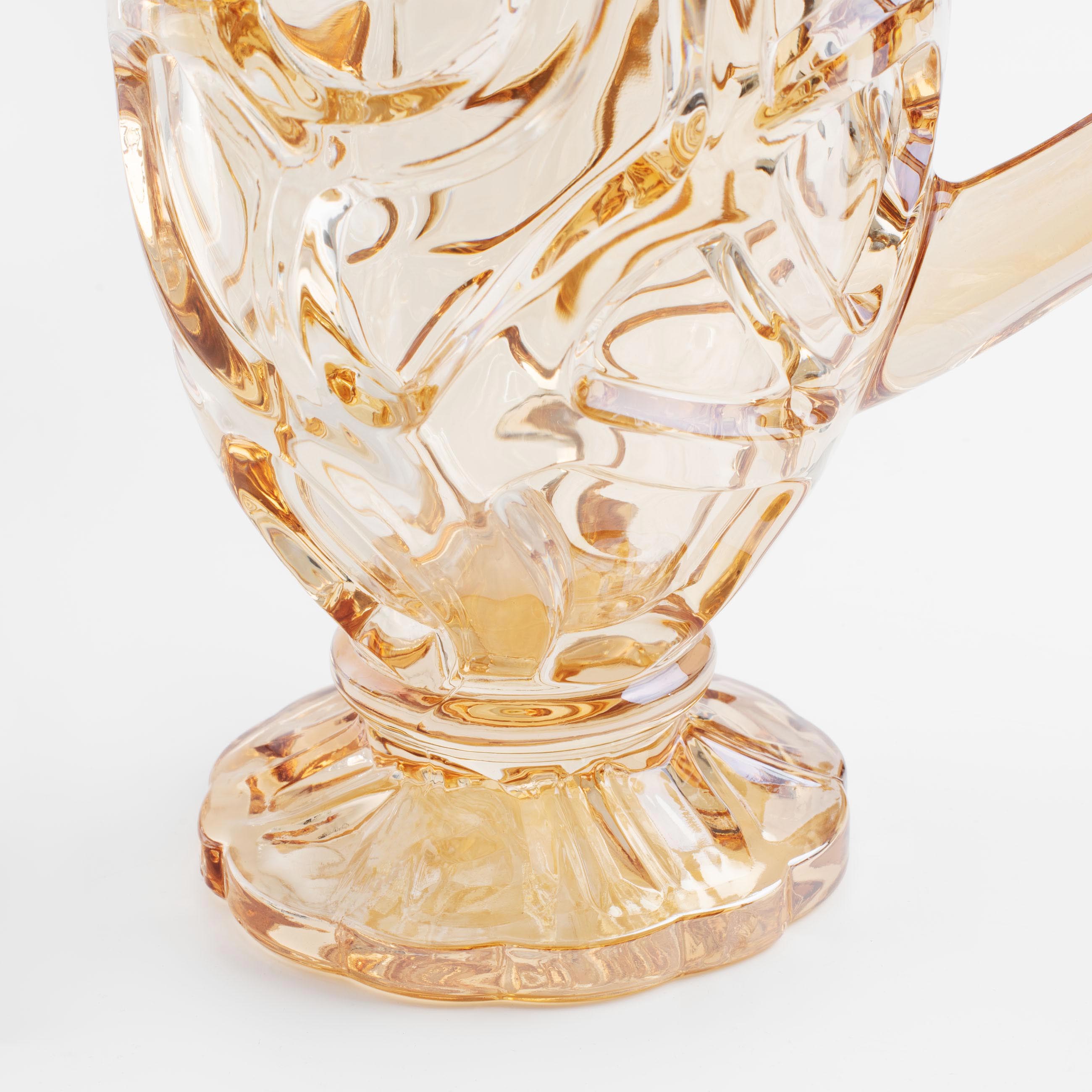 Jug, 1 l, glass R, amber, Patterns, Gala