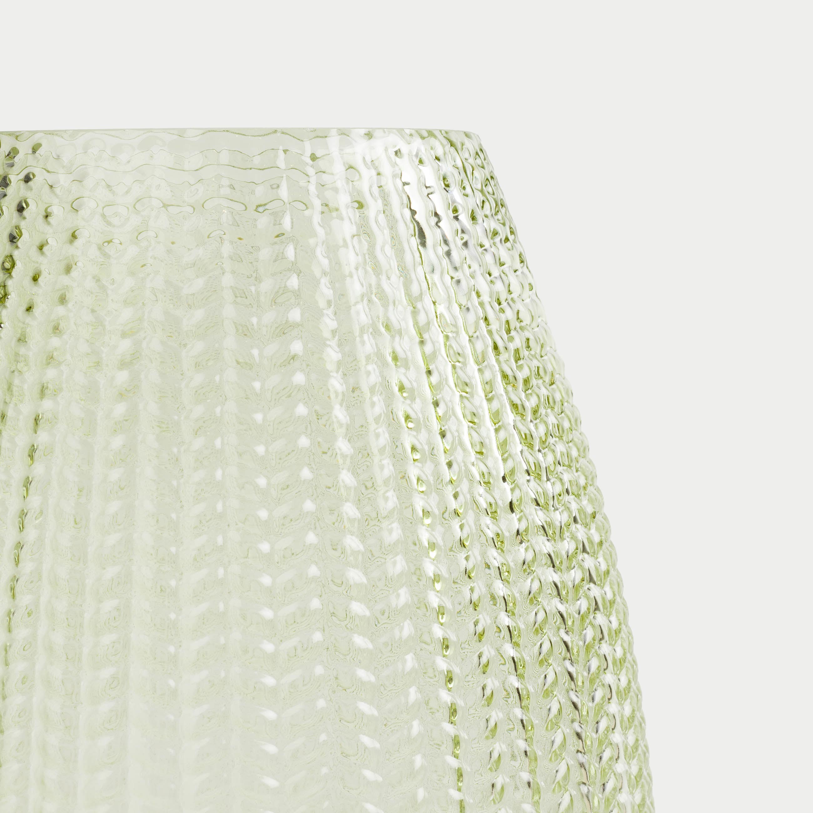 Flower vase, 26 cm, glass, green, Fantasy, image-3