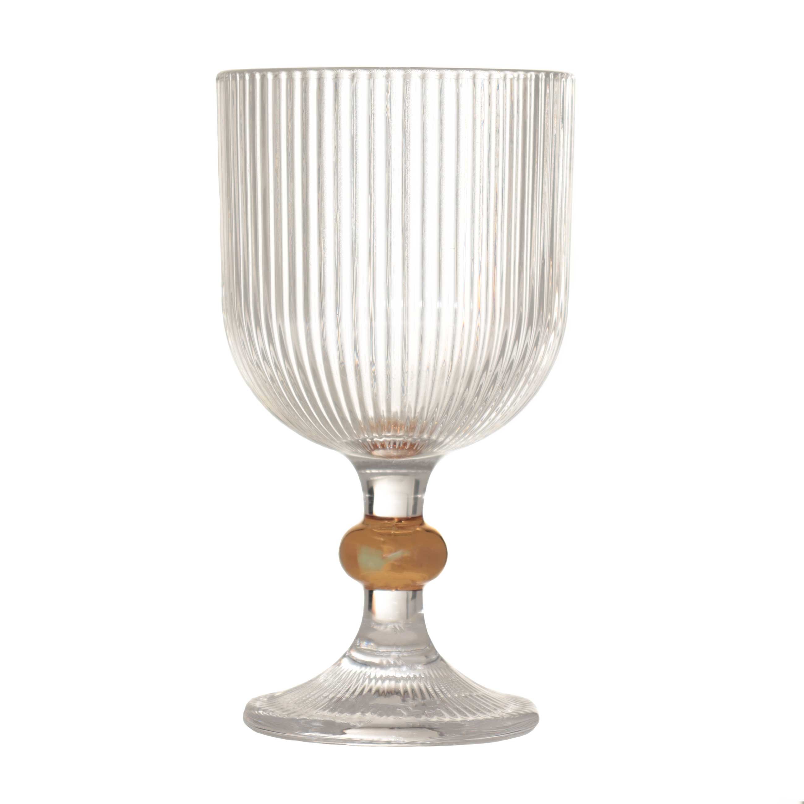 Wine glass, 360 ml, 2 pcs, glass R, Argos gold-t, image-1