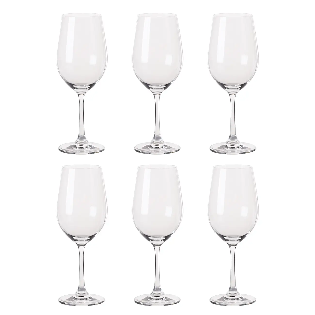Red wine glass, 540 ml, 6 pcs, glass, Palermo, image-0