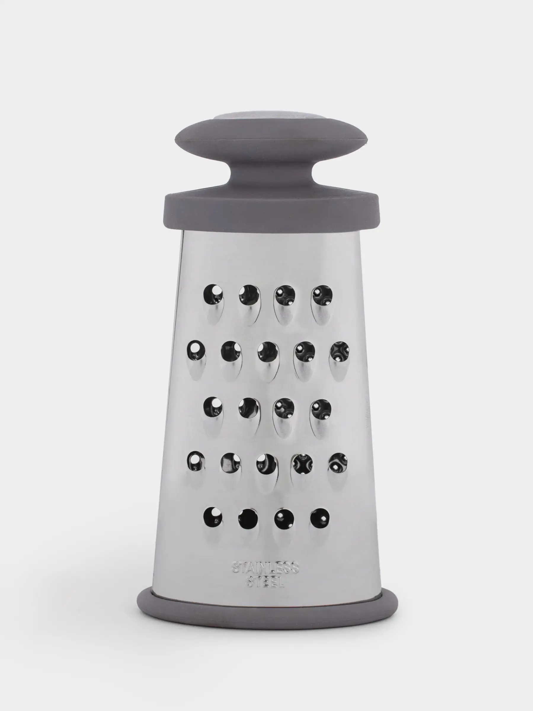 Grater, 15 cm, two-sided, steel / plastic, grey, Thin
