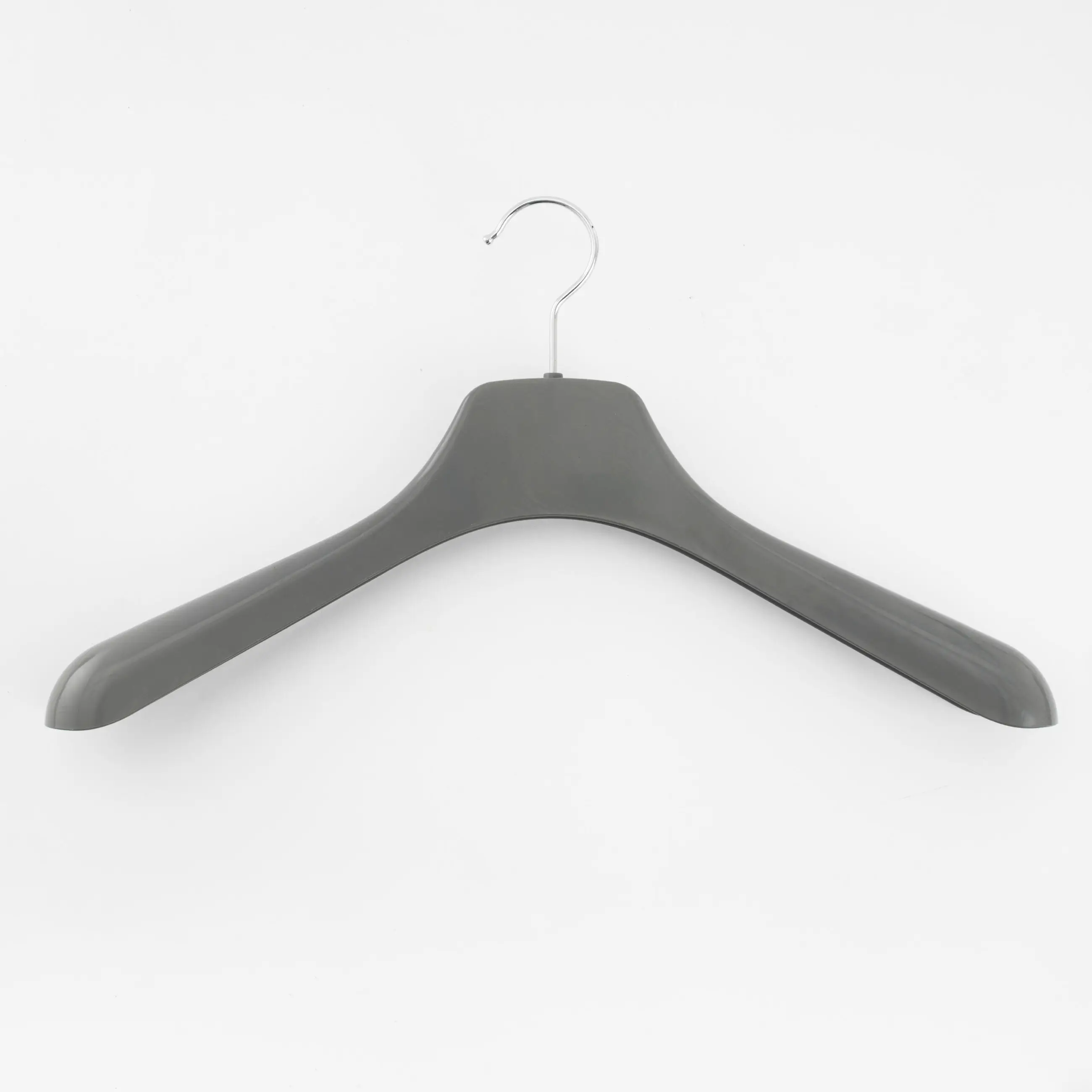 Coat hanger, 43 cm, for jackets and outerwear, plastic, grey, image-0