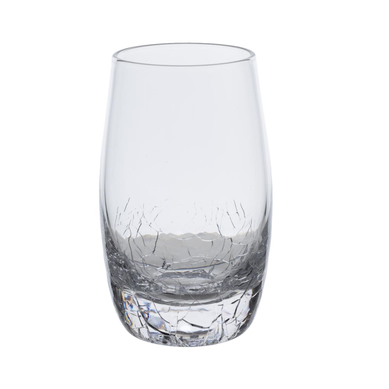Vodka shot glass, 70 ml, 4 pcs, glass, Craquelure, Ice