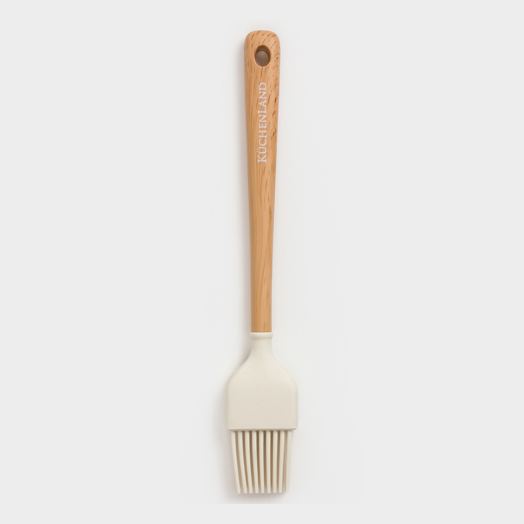 Cooking brush, 21 cm, silicone / plastic, beige, Letia