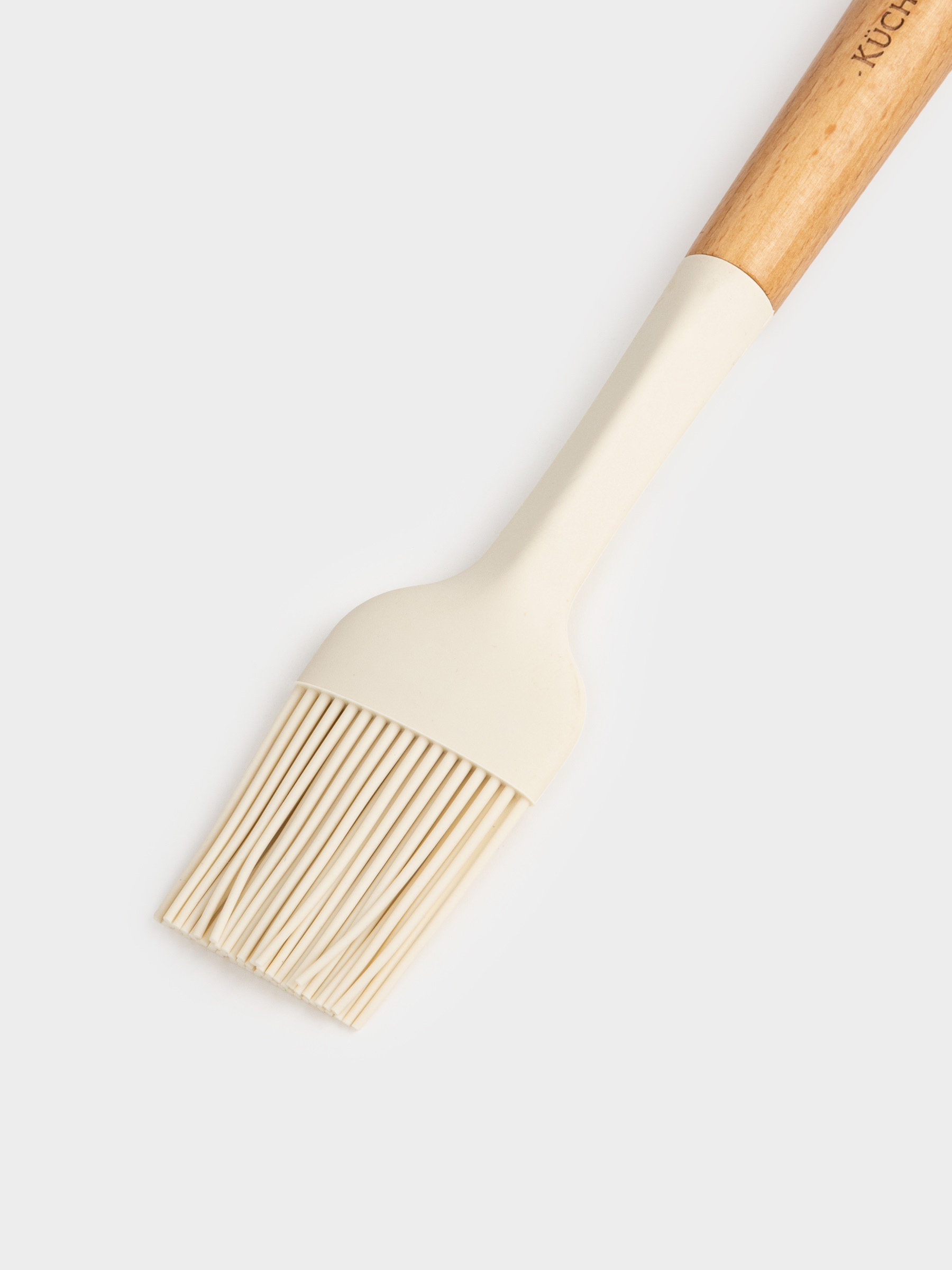 Pasrty brush, 23 cm, silicone/wood, milky, Legerity, image-3
