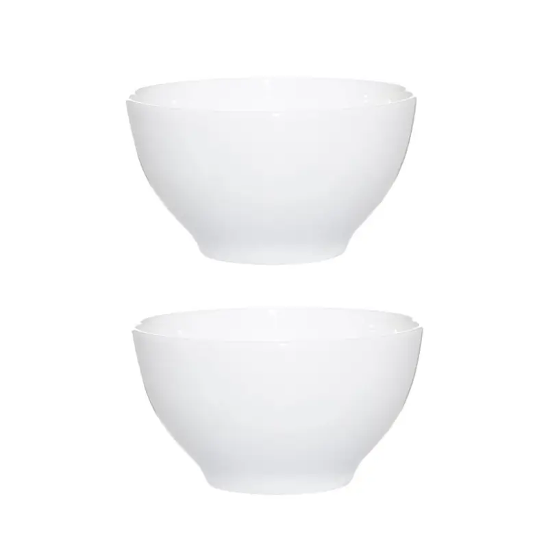 Bowl, 12x6 cm, 2 pieces, porcelain F, white, Ideal white
