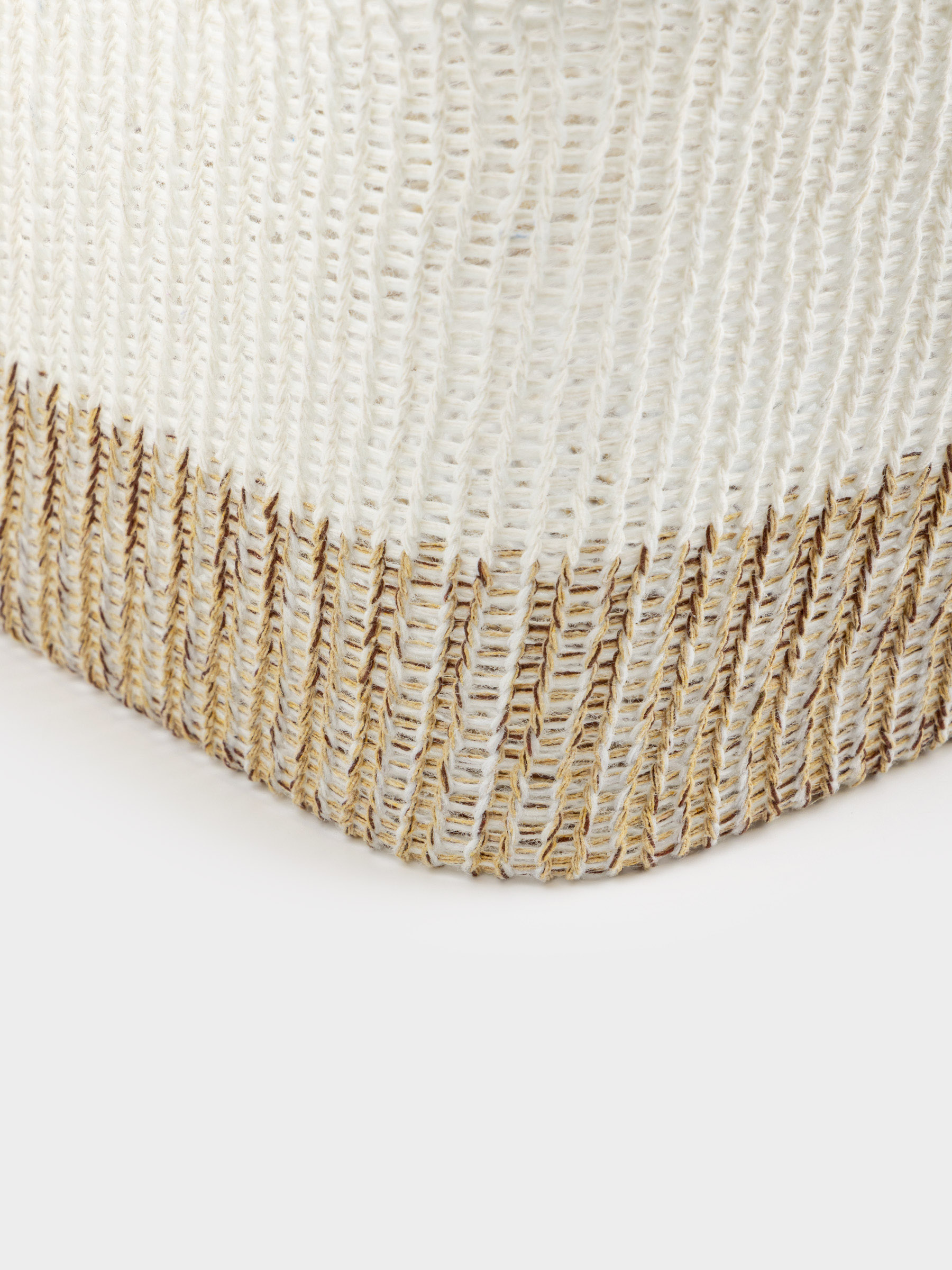 Storage basket, 33x22x17 cm, polyester, rectangular, milky beige, Crochet, image-3