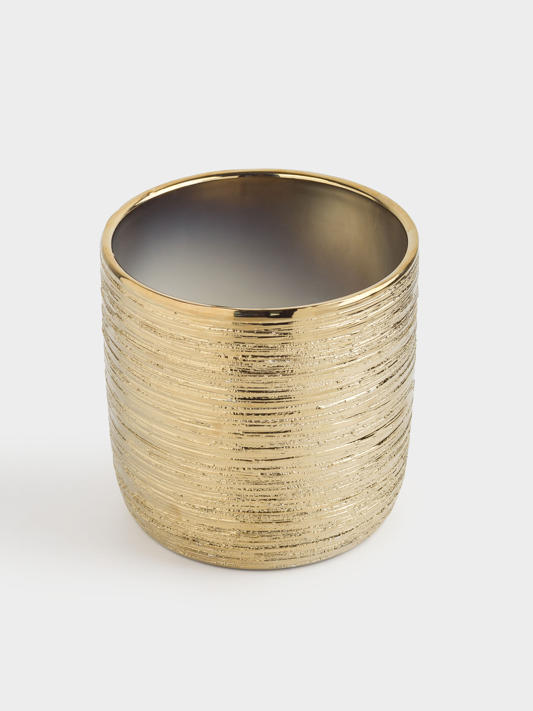 Planters, 14x14 cm, ceramic, golden, Galore