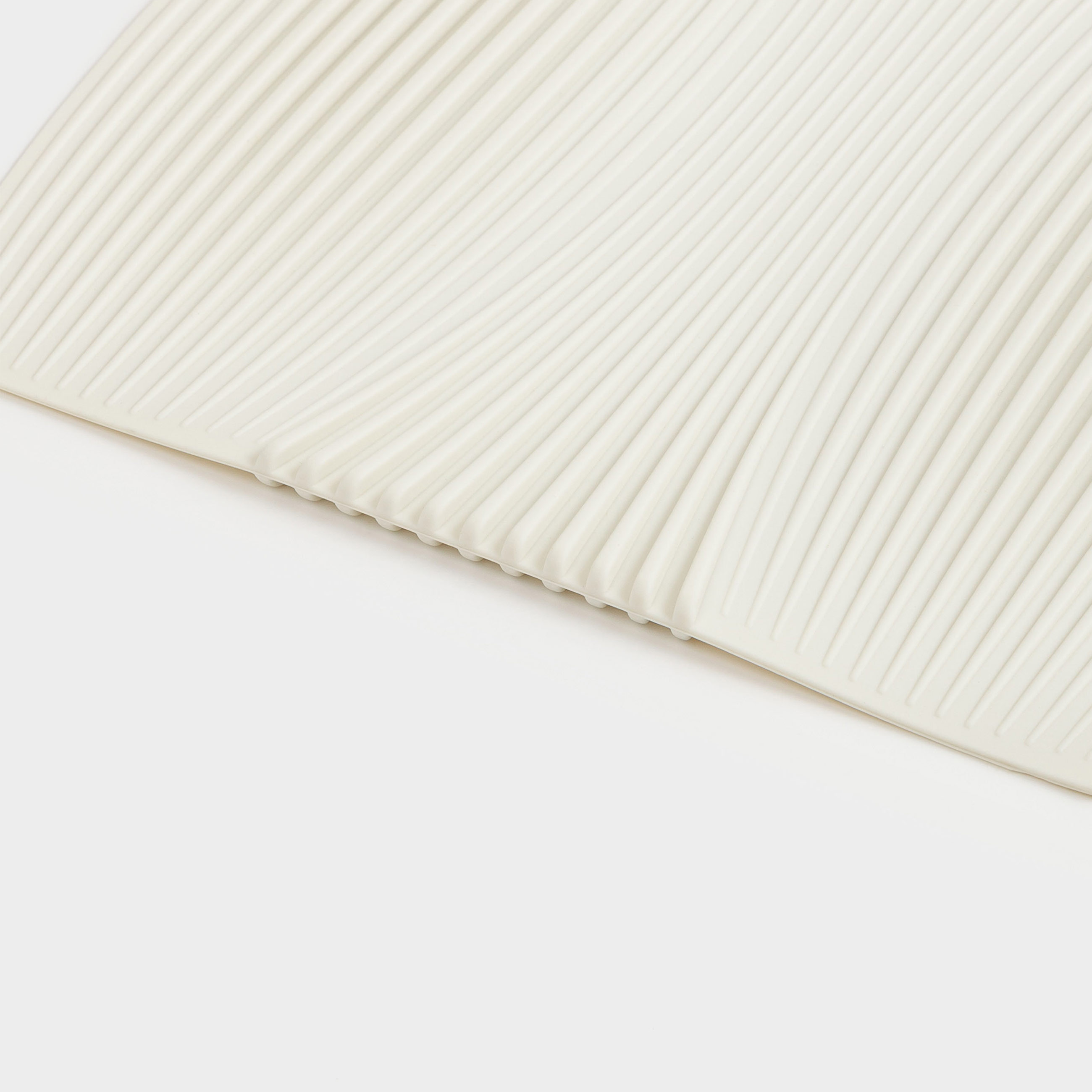 Hot pot holder, 20 cm, square, silicone, Beige, Wavelet, image-3
