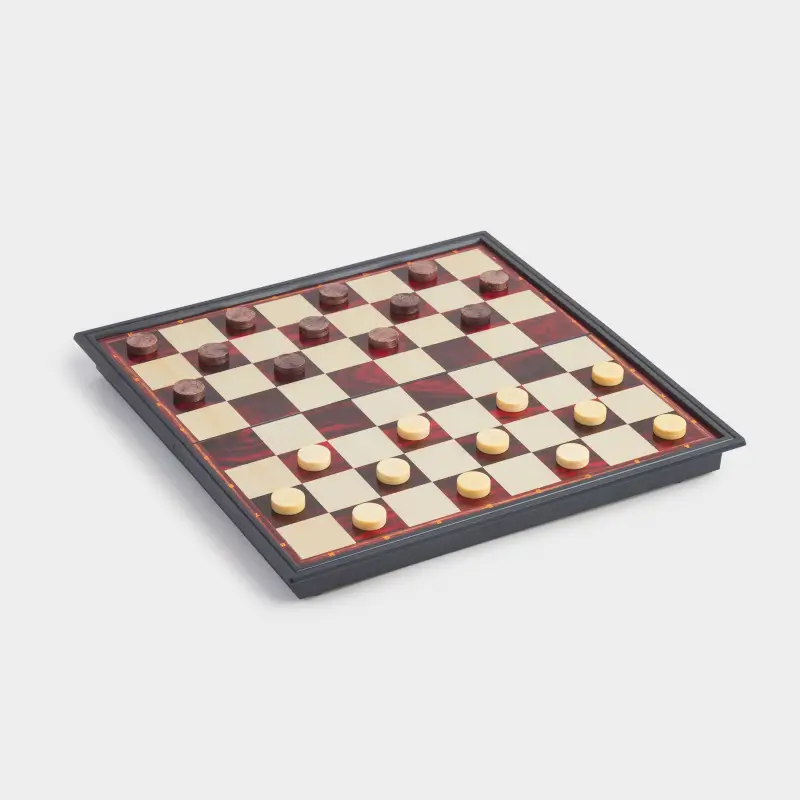 Board game, 25x25 cm, checkers/backgammon, road, plastic, Hobby light ,image-0