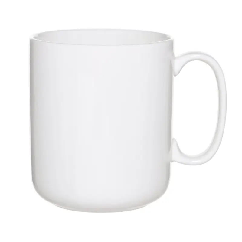 Mug, 380 ml, porcelain P, white, Silence