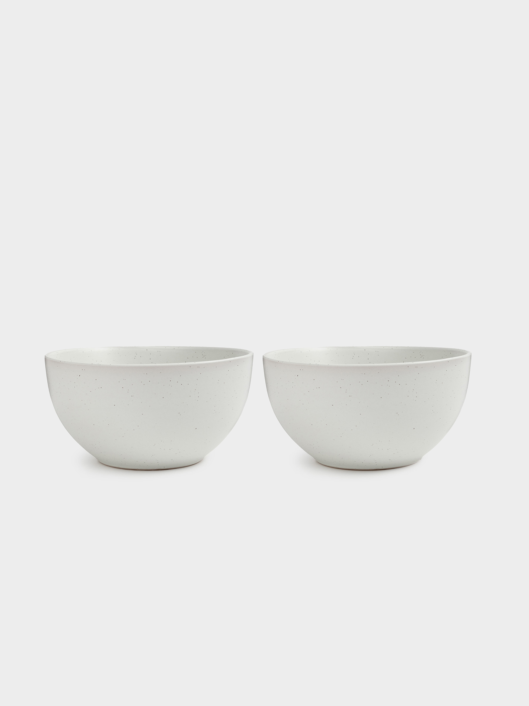 Soup plate, 14x7 cm, 2 pcs, ceramic, milk, speckled, Particle, image-2
