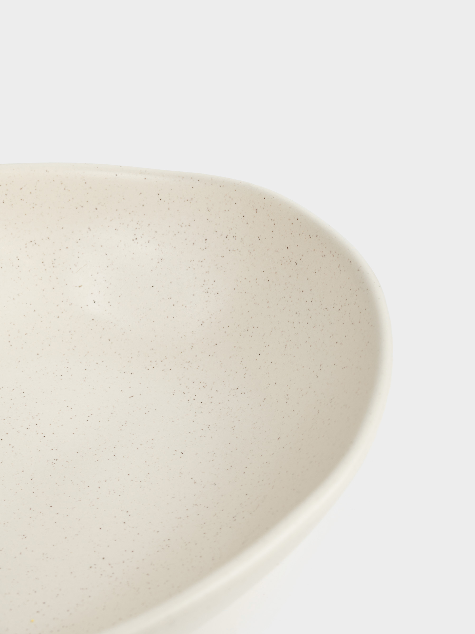 Salad bowl, 22x6 cm, 800 ml, ceramic, milky, Crumpled effect, Crumple creme, image-2