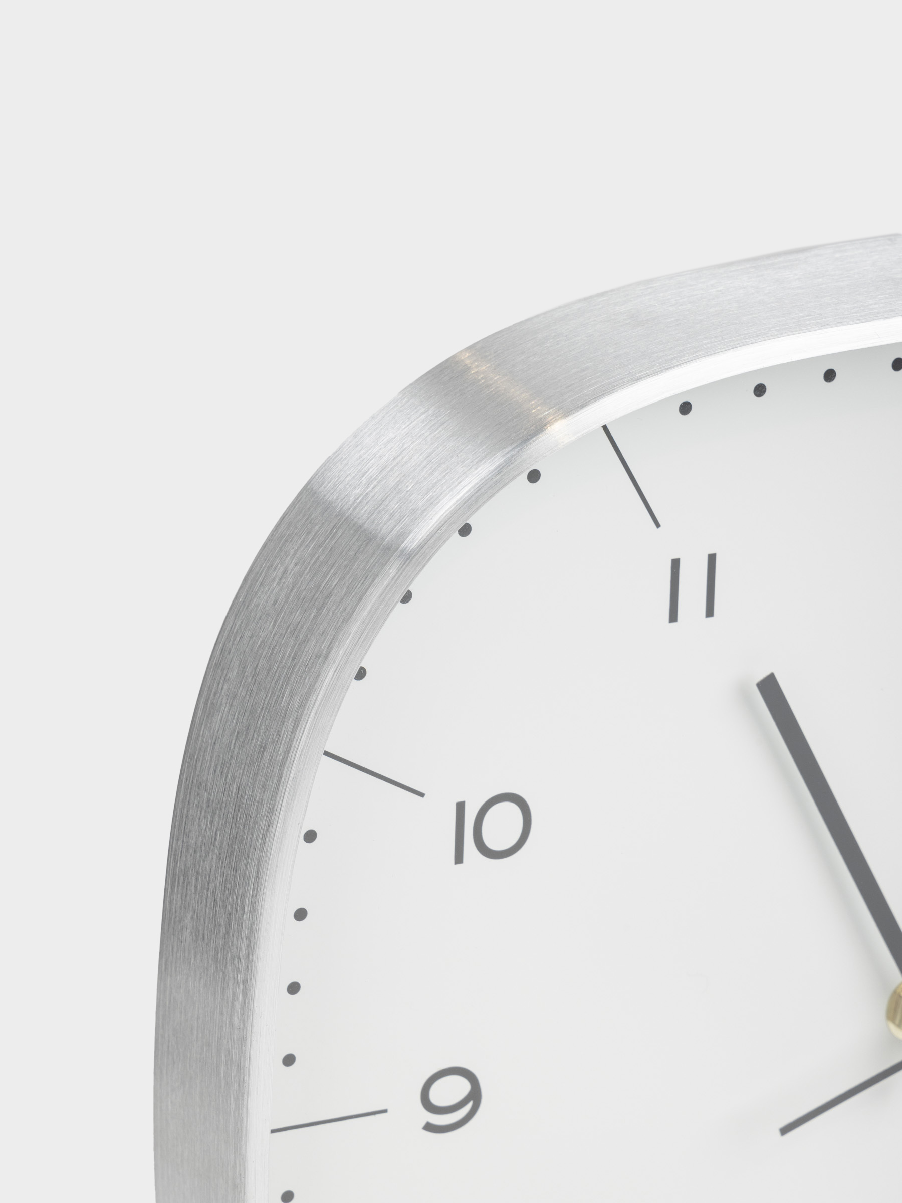 Wall clock, 29 cm, metal/glass, white-silver, Dial, image-3