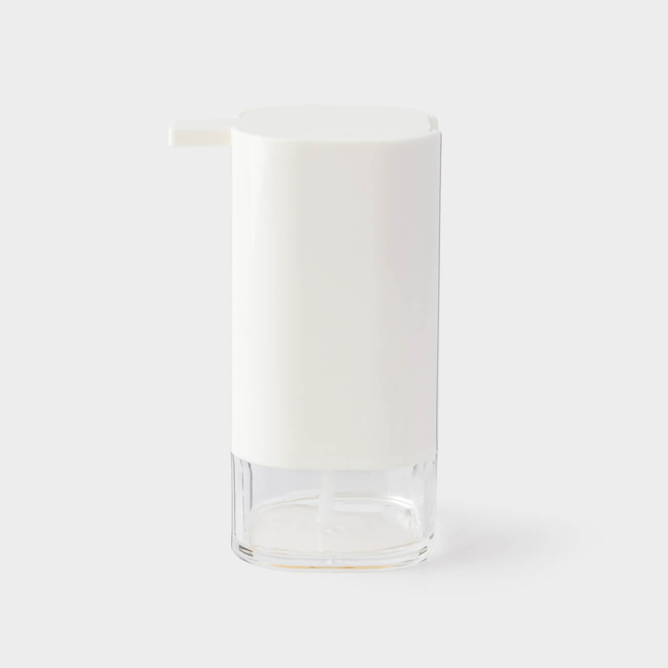 Liquid soap dispenser, 440 ml, plastic / acrylic, milky, Eleos, image-0