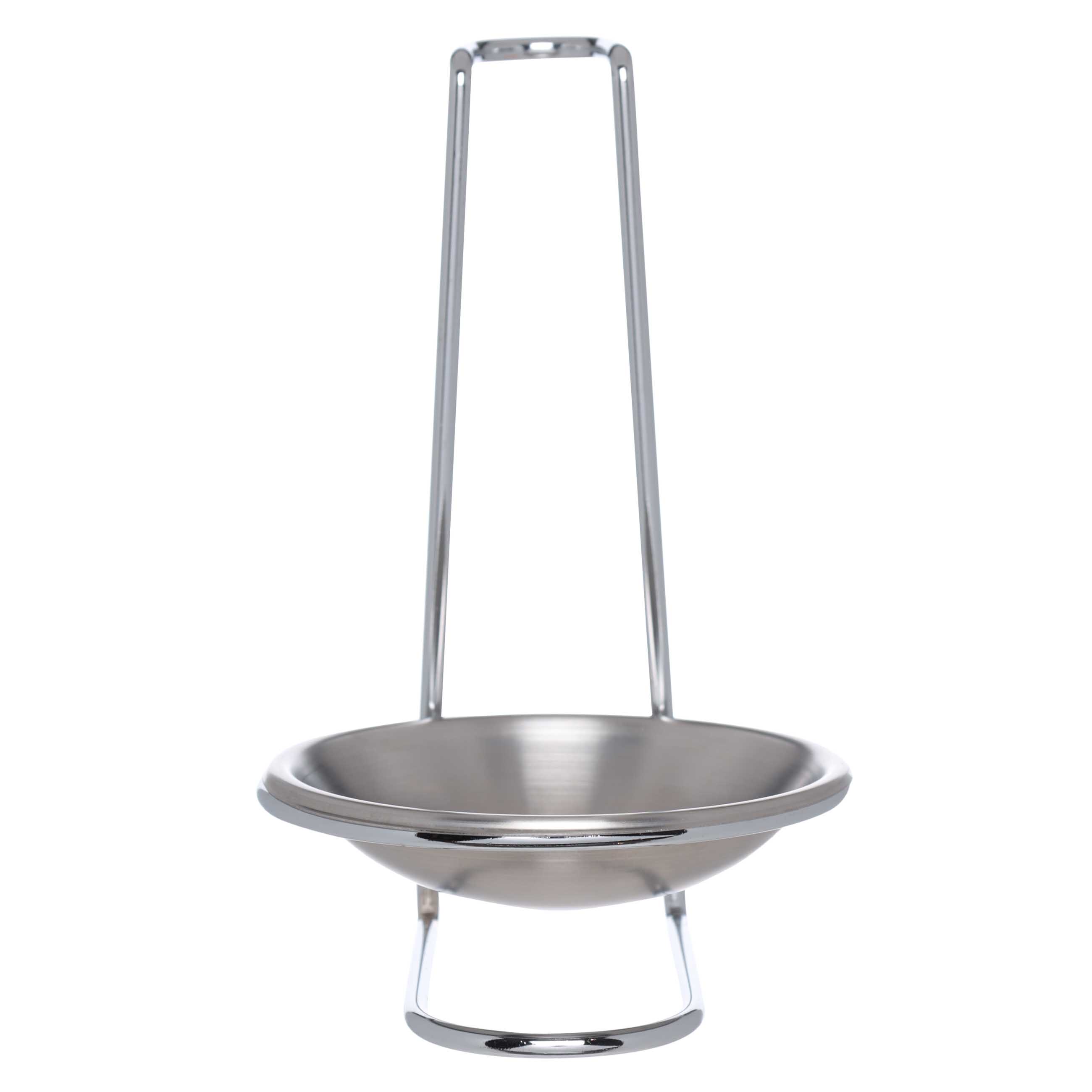Ladle/spoon stand, 18 cm, with handle, steel, Egoist, image-1