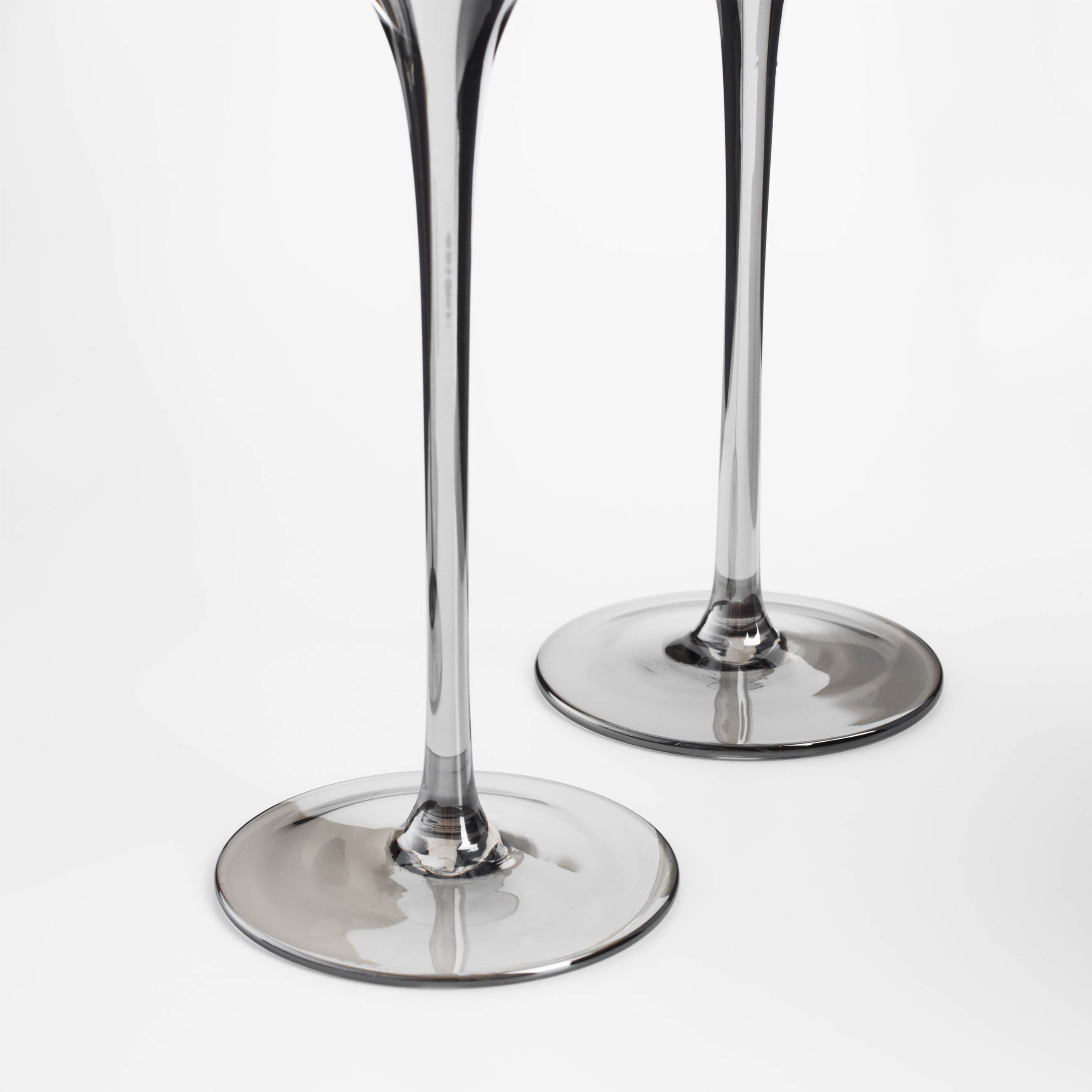 Champagne glass, 180 ml, 2 pcs, glass, grey, Charm L Color, image-4