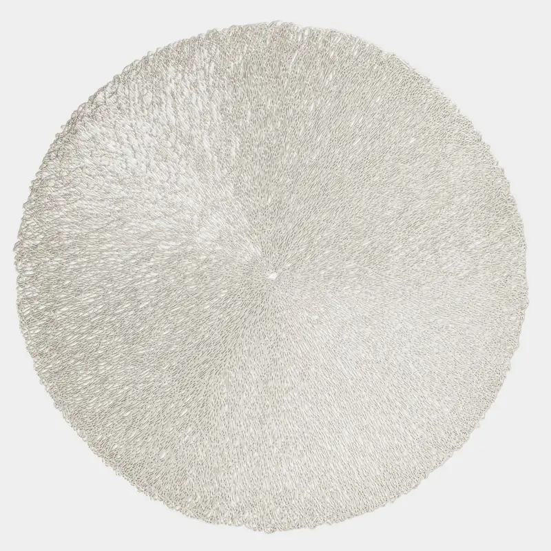 Napkin for appliances, 38 cm, PVC, round, golden, Azhur ,image-0