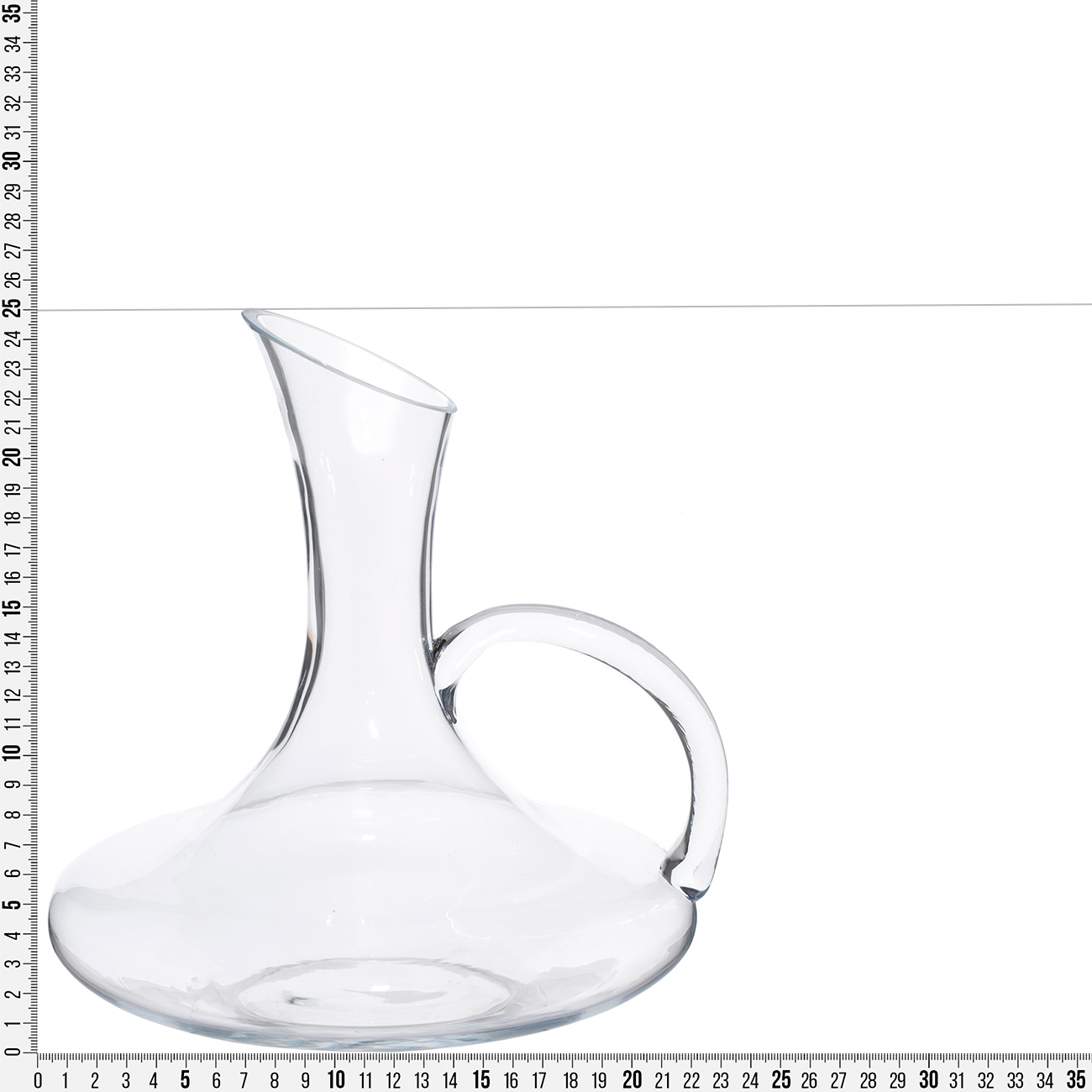 Decanter, 1.5 l, with handle, glass, Charm L, image-2