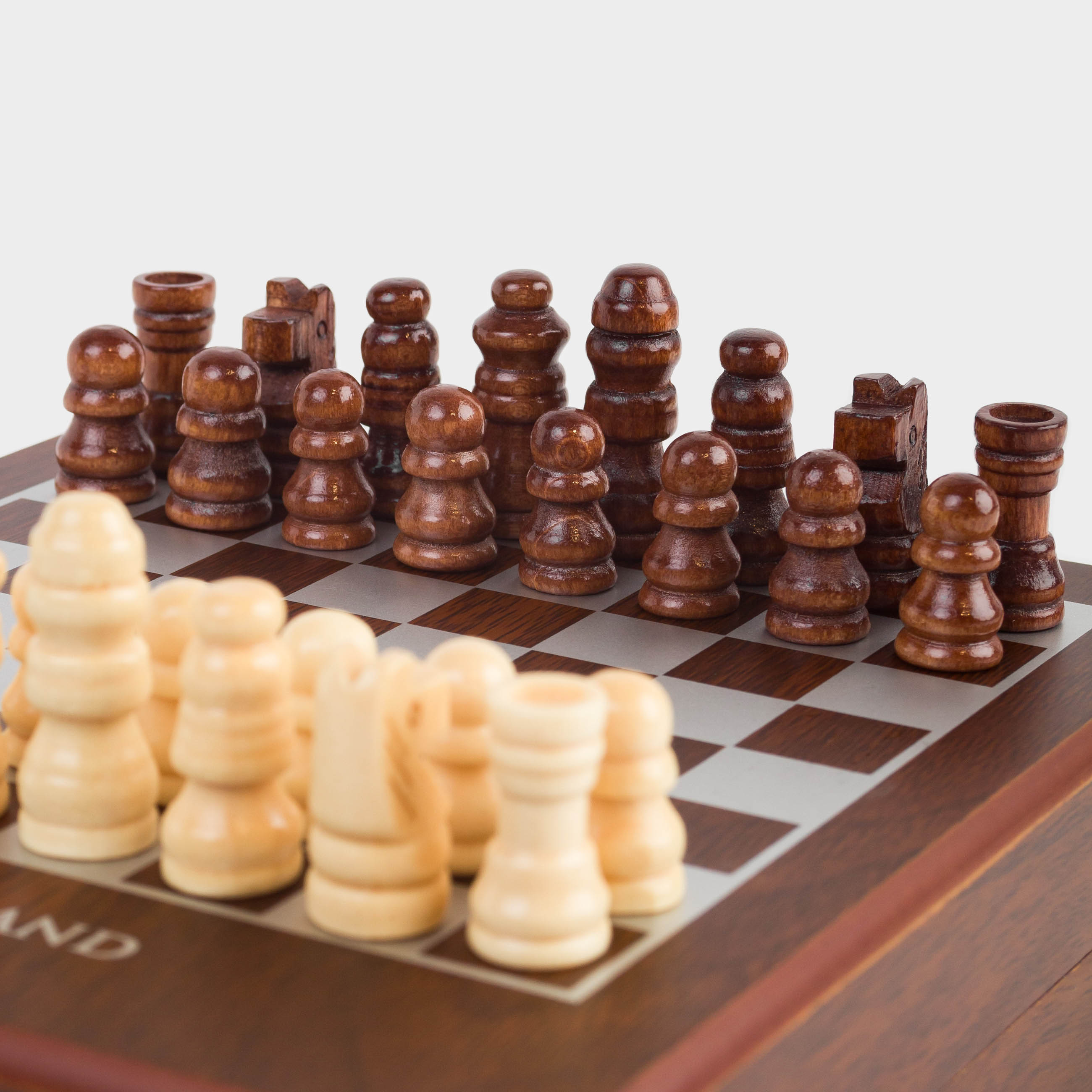Set of board games, 16x13 cm, cards / dice/chess, wood / plastic, Sabal, image-1