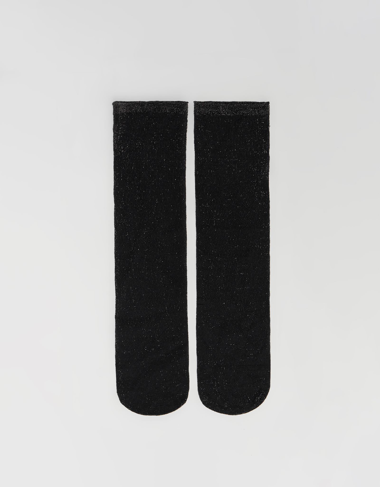 Women's socks, size 36-38, with lurex, nylon / polyester, black, Glint