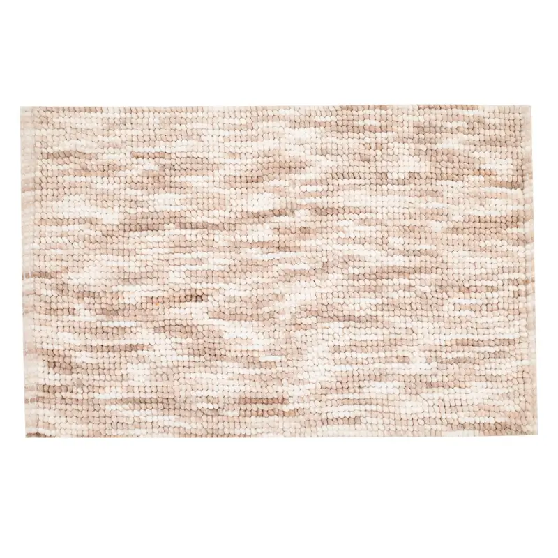 Mat, 50x80 cm, cotton, beige-brown, Bubbles, image-0