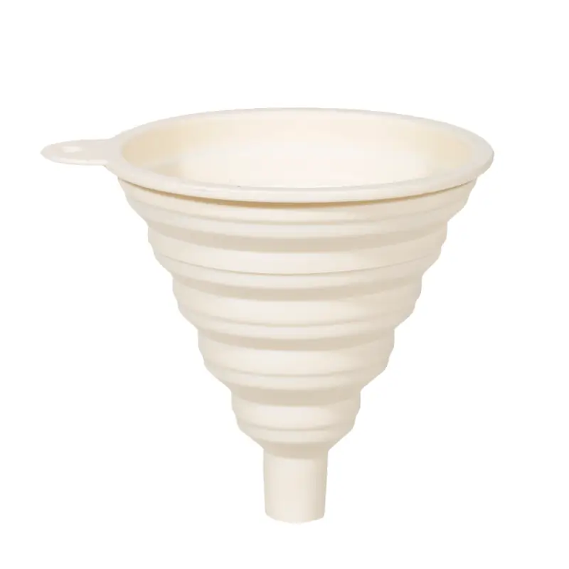 Funnel, 12x11 cm, folding, silicone, cream, Manny ,image-0