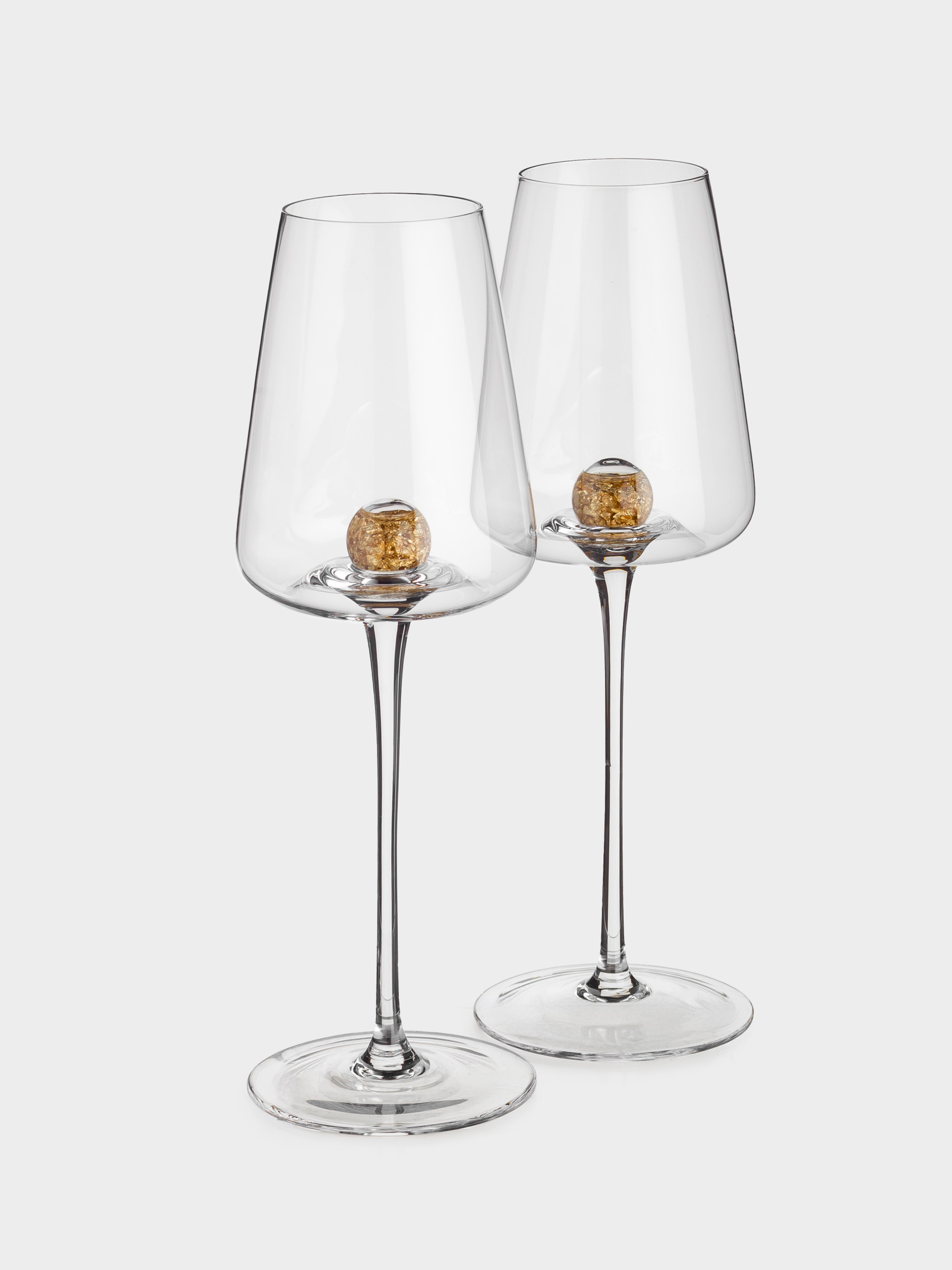 Drinking glass, 350 ml, 2 pcs, Crystal glass, Amber ball, Sorento, image-4