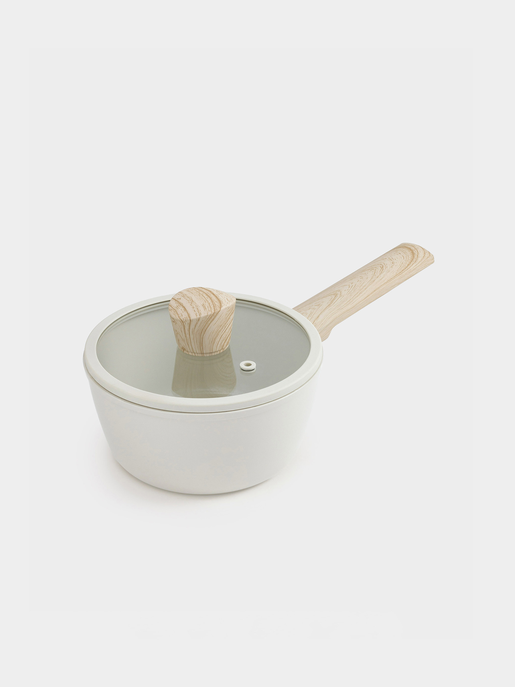 Saucepan, 16 cm, 1.3 l, with lid, coated, aluminum, milky, Sentimentality, image-1