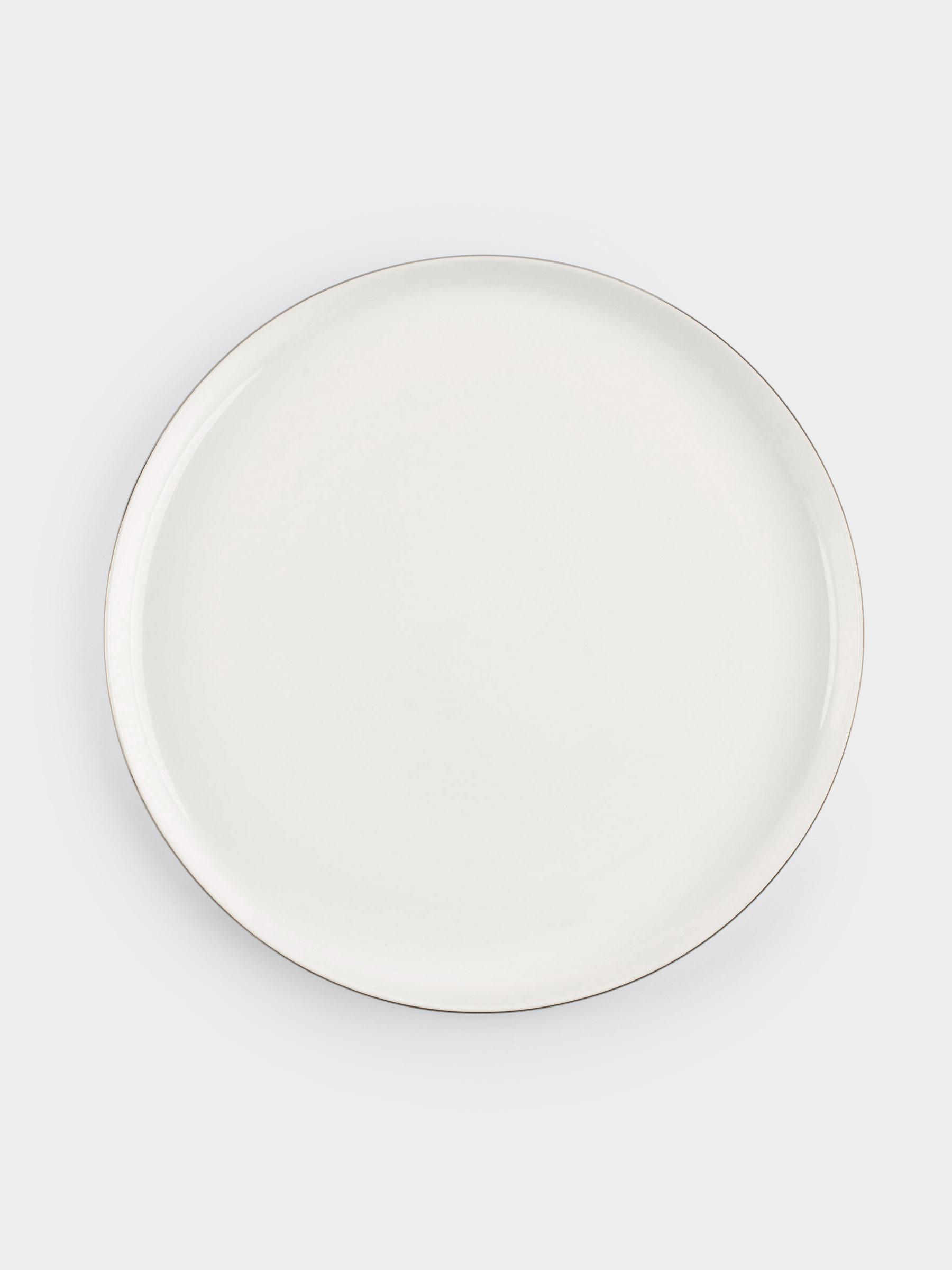 Dining plate, 26 cm, porcelain F, white, Ideal silver, image-0