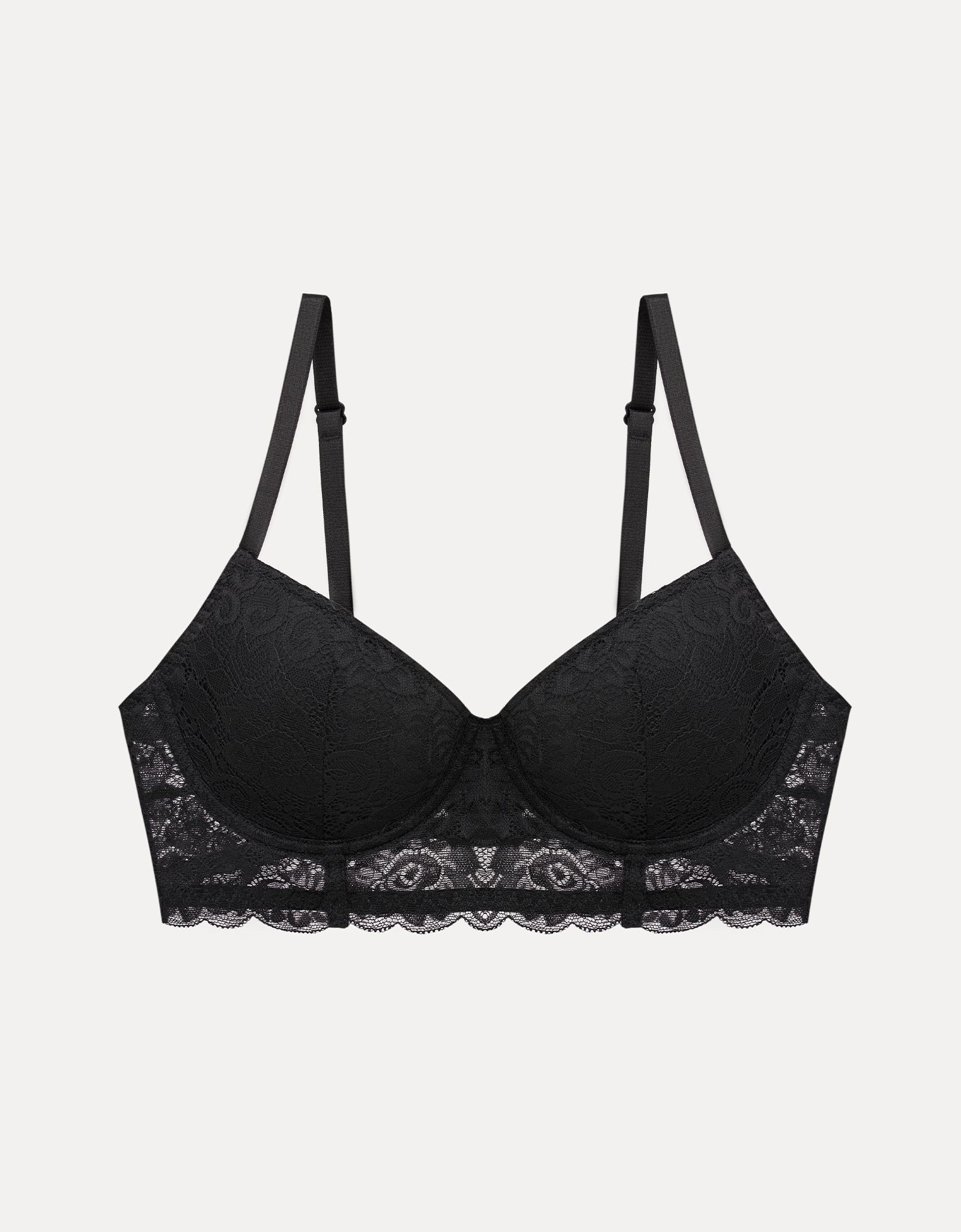 Bra, size S, nylon / spandex, lace, black, Lacie, image-0