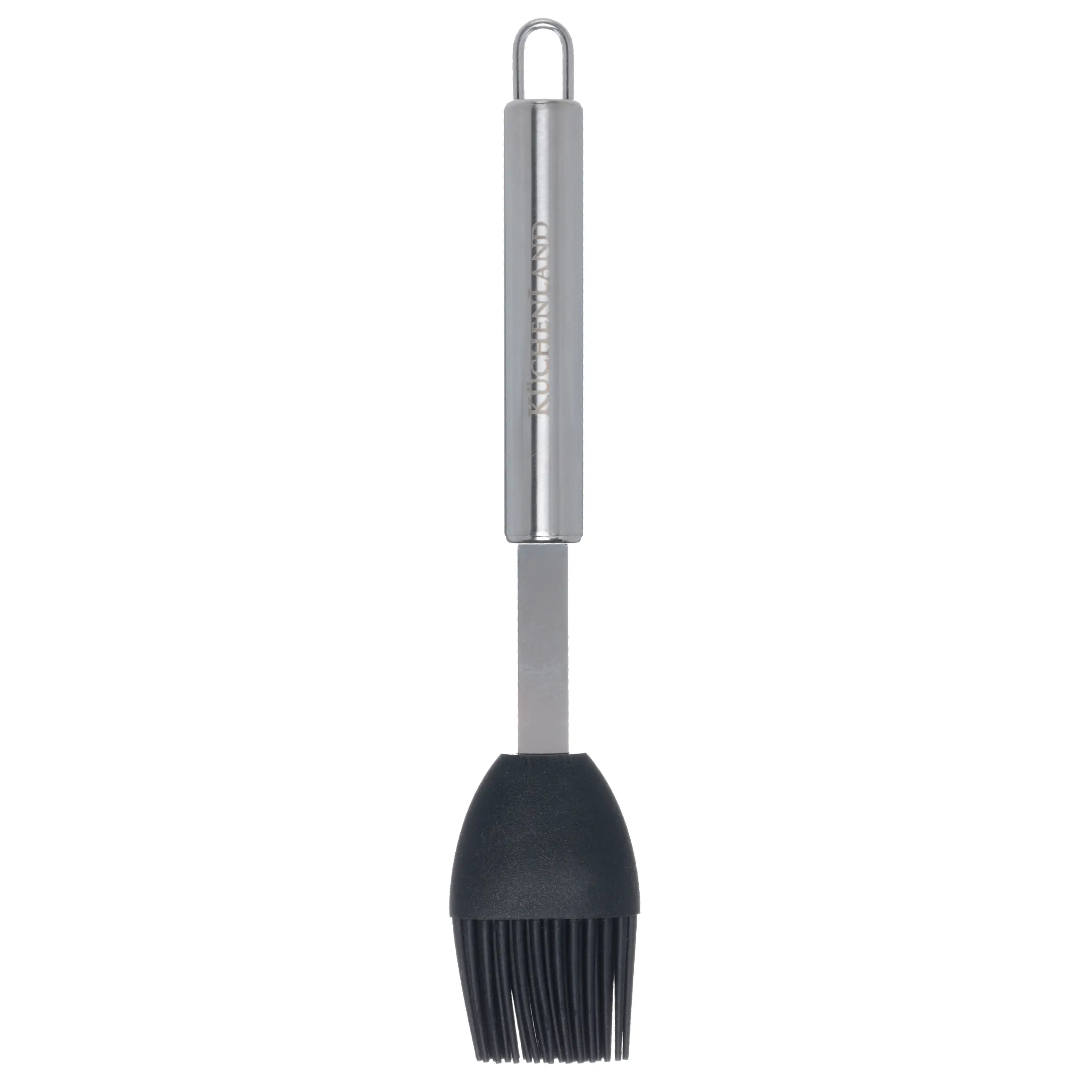 Cooking brush, 23 cm, silicone / steel, black, Spiro, image-0