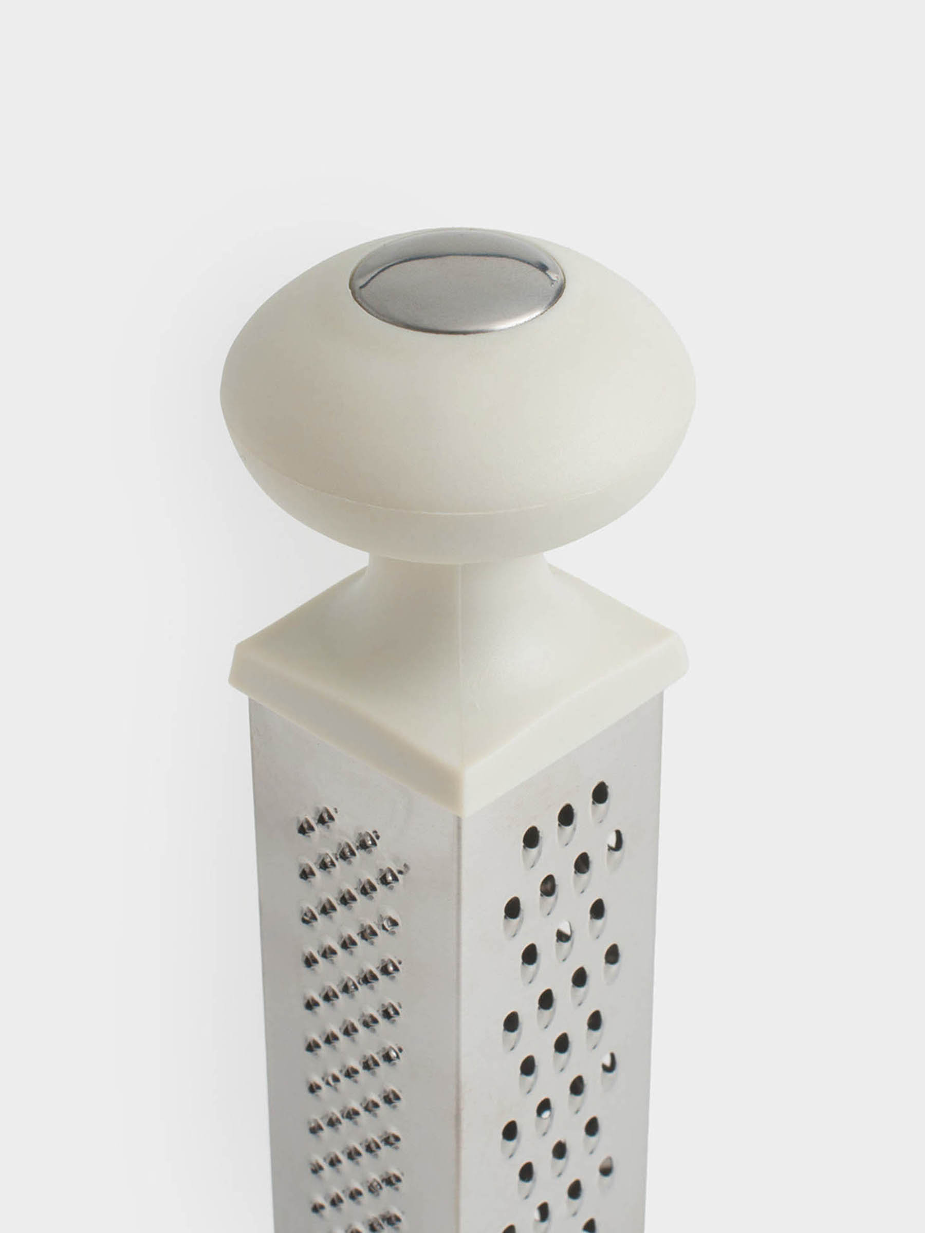 Grater, 23 cm, on a stand, four-sided, steel / plastic / wood, Galori, image-5