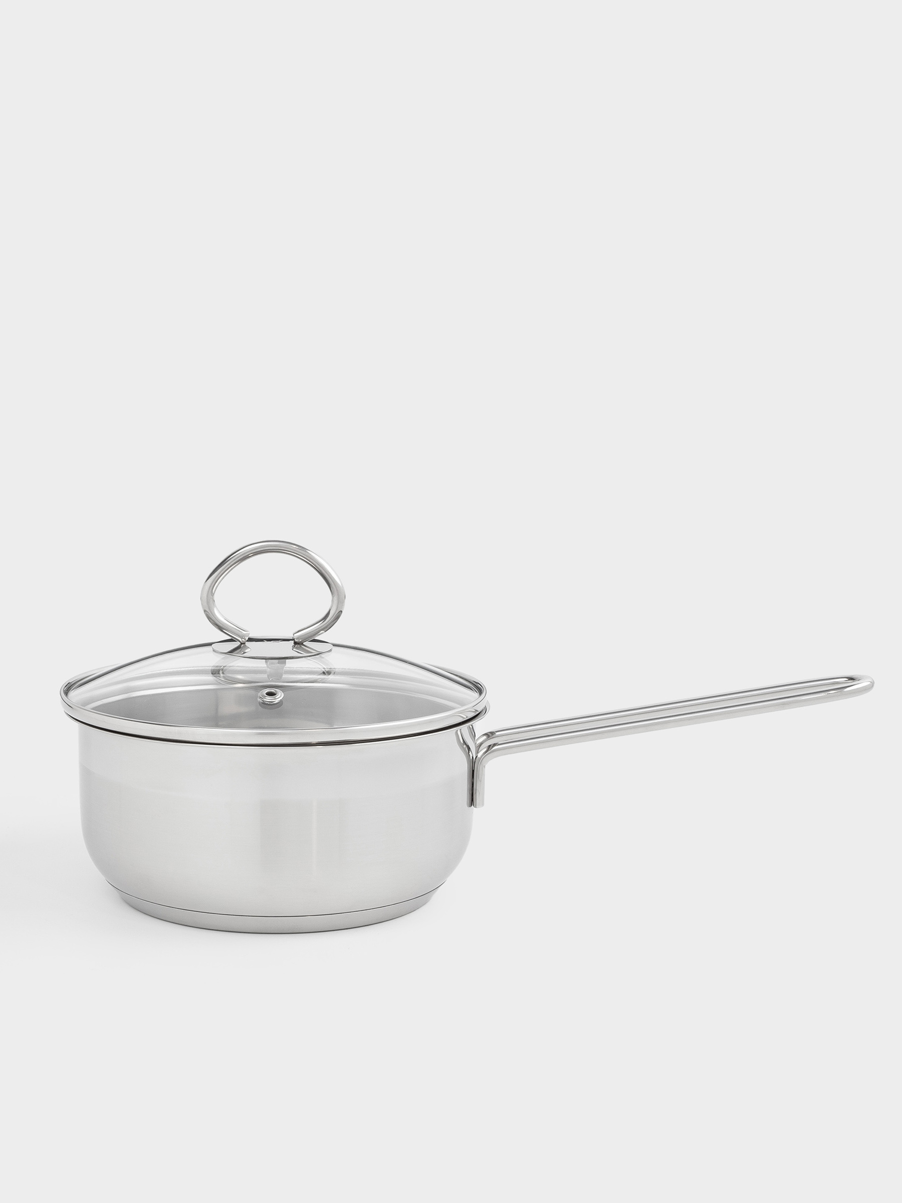 Saucepan, 16 cm, 1.4 l, with lid, steel / glass, Egoist lite, image-0