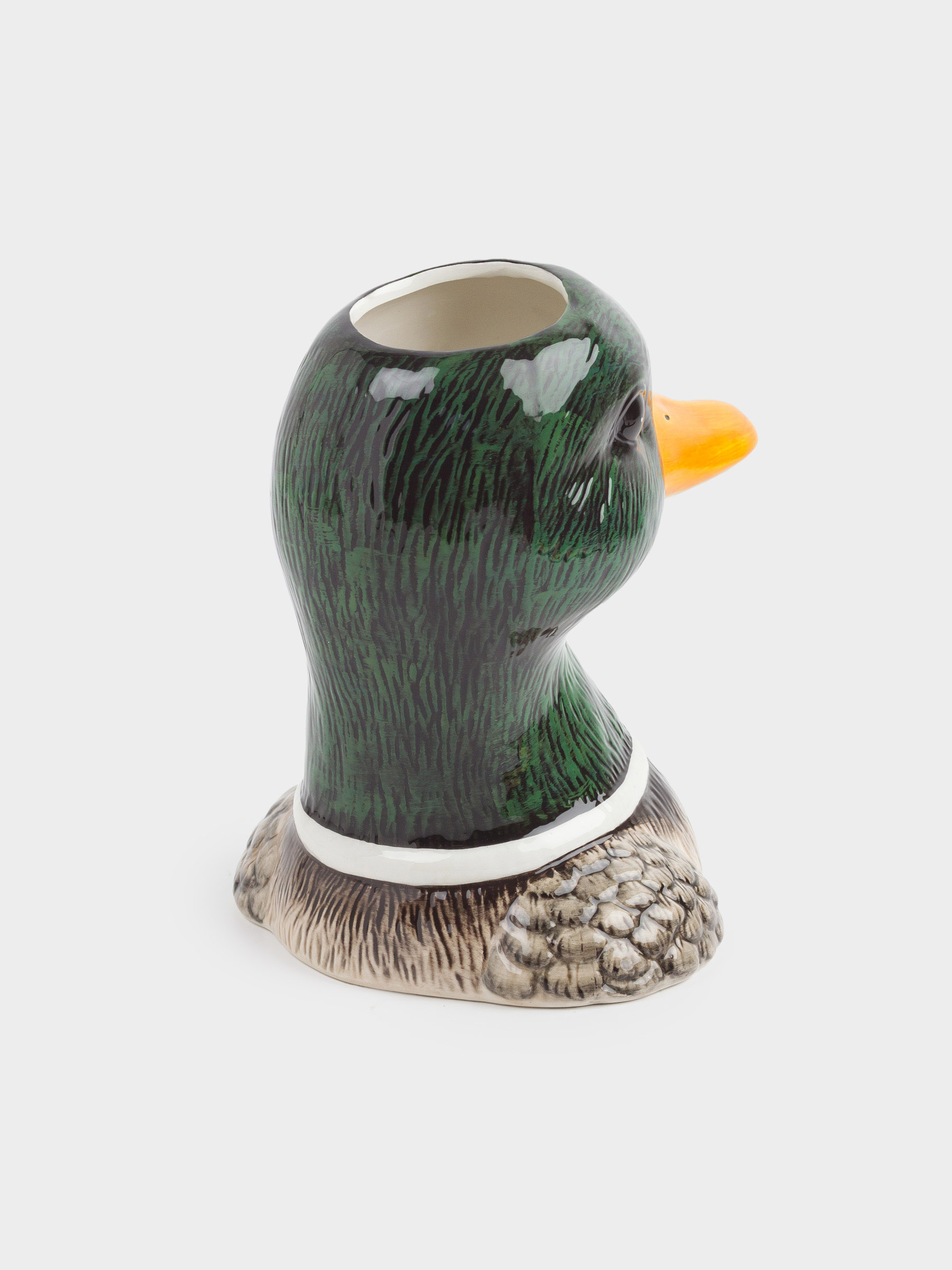Flower vase, 24 cm, decorative, ceramic, Drake, Duck, image-4