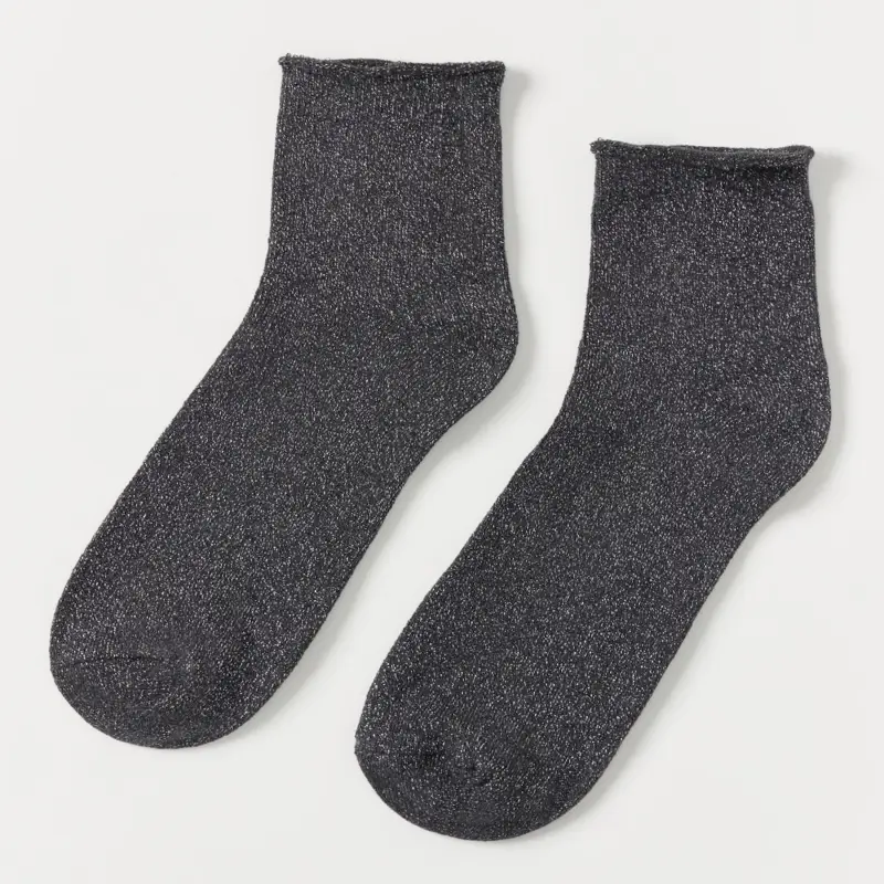 Women's socks, size 36-38, cotton / polyester, graphite, Glint, image-0