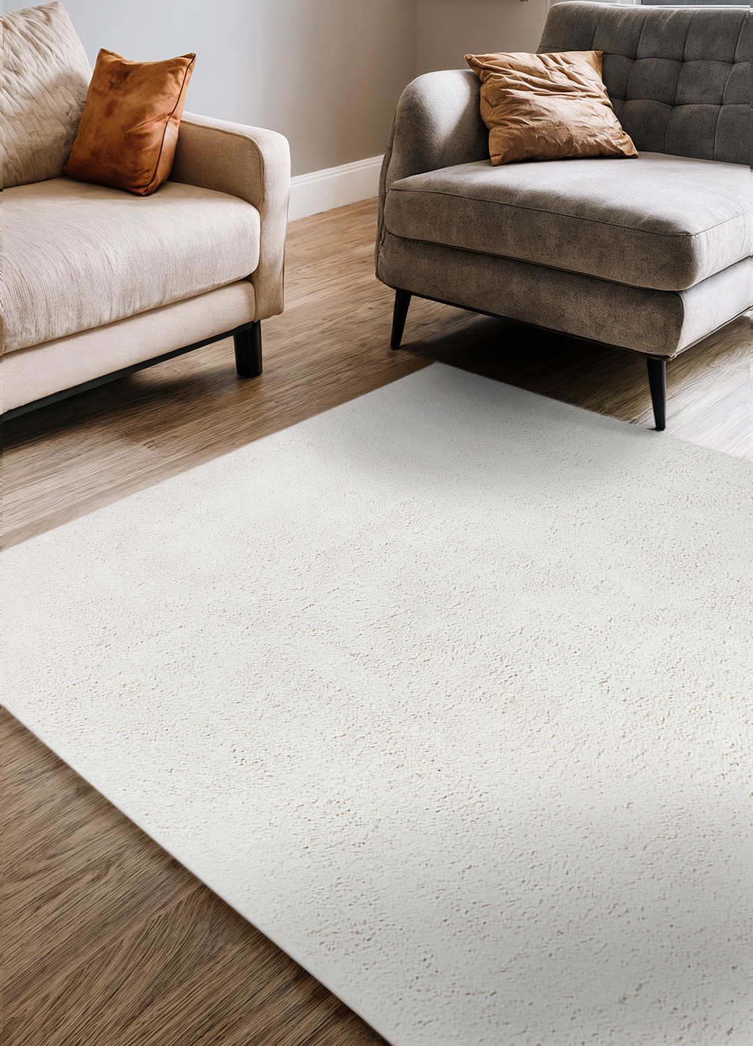 Rug, 150x210 cm, polyester, ecru, Softness, image-5