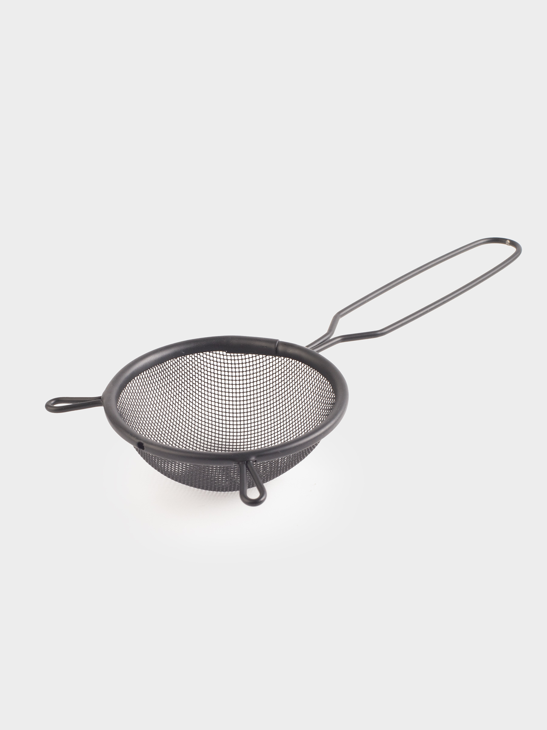 Sieve, 8 cm, with handle, metal, Black, X-Loft, image-1