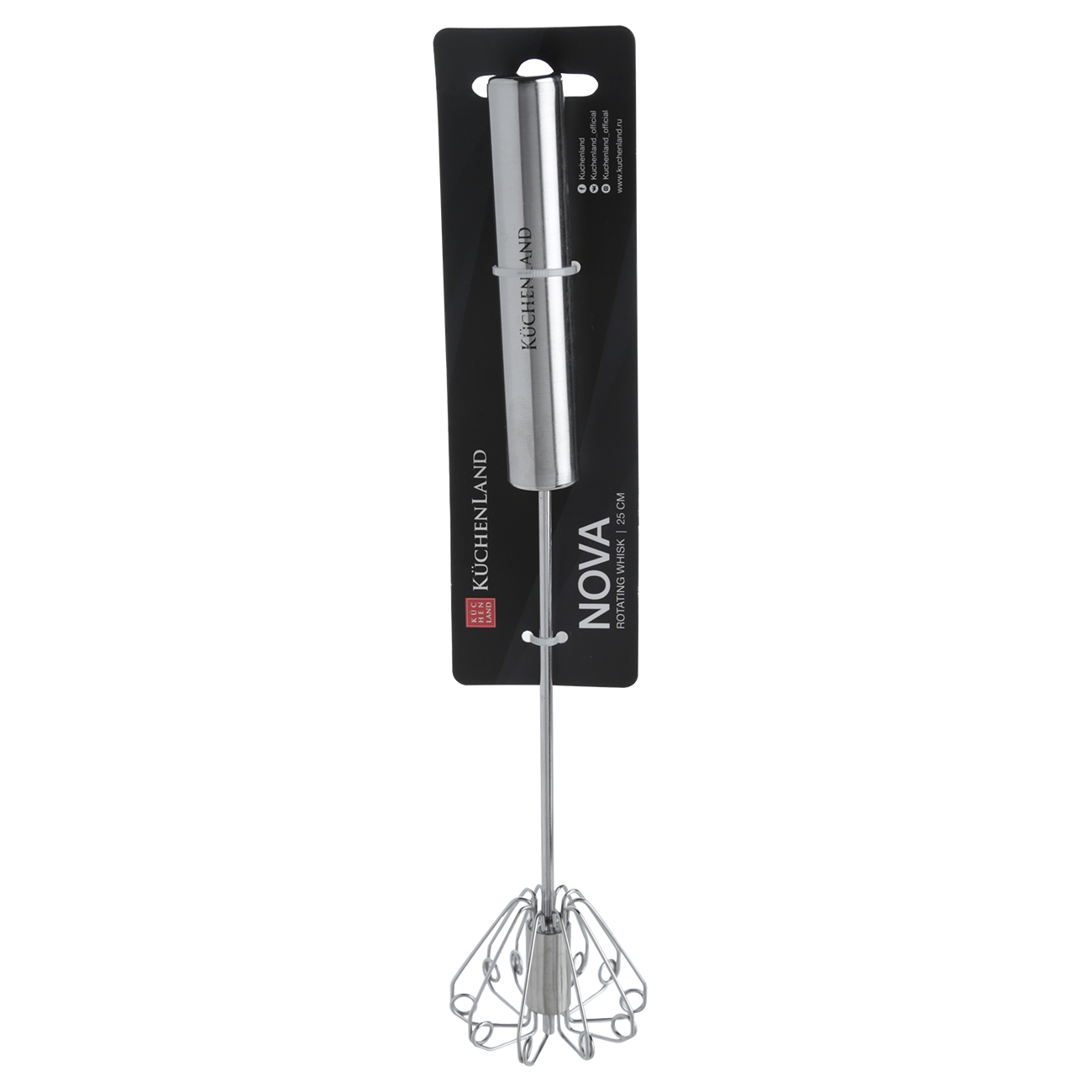Whisk, 25 cm, steel, Nova
