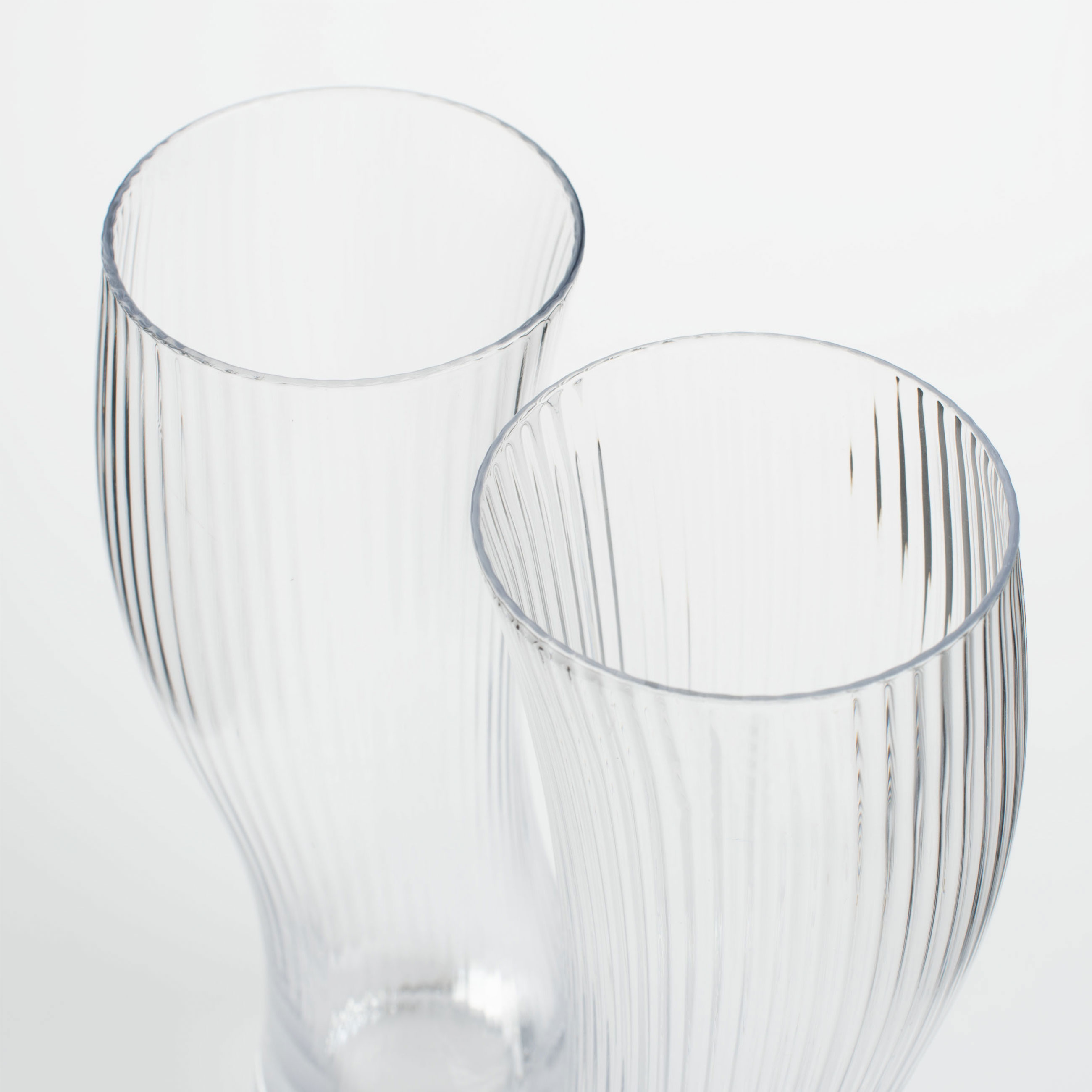 Beer glass, 23 cm, 600 ml, 2 pcs, glass R, Bend, Ribby