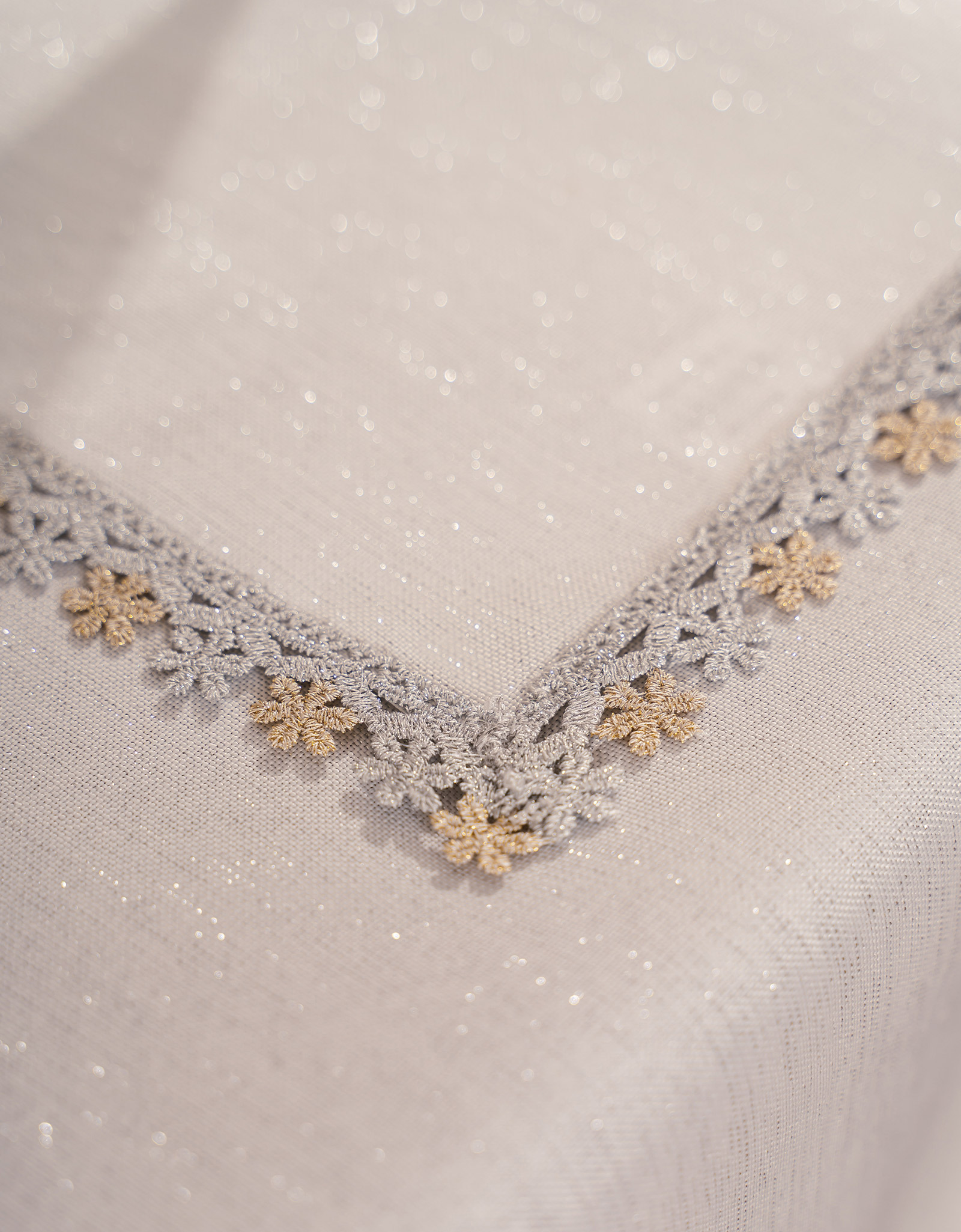 Placemat, 30x45 cm, polyester, rectangular, white, Floral lace, Flower lace, image-3