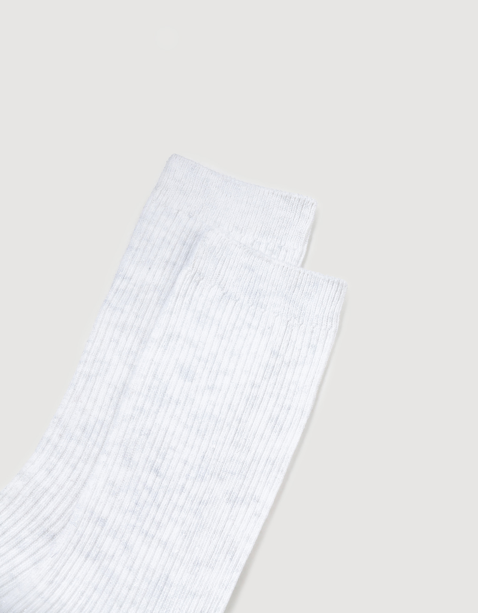 Women's socks, cotton / polyester, white, Rubchik
